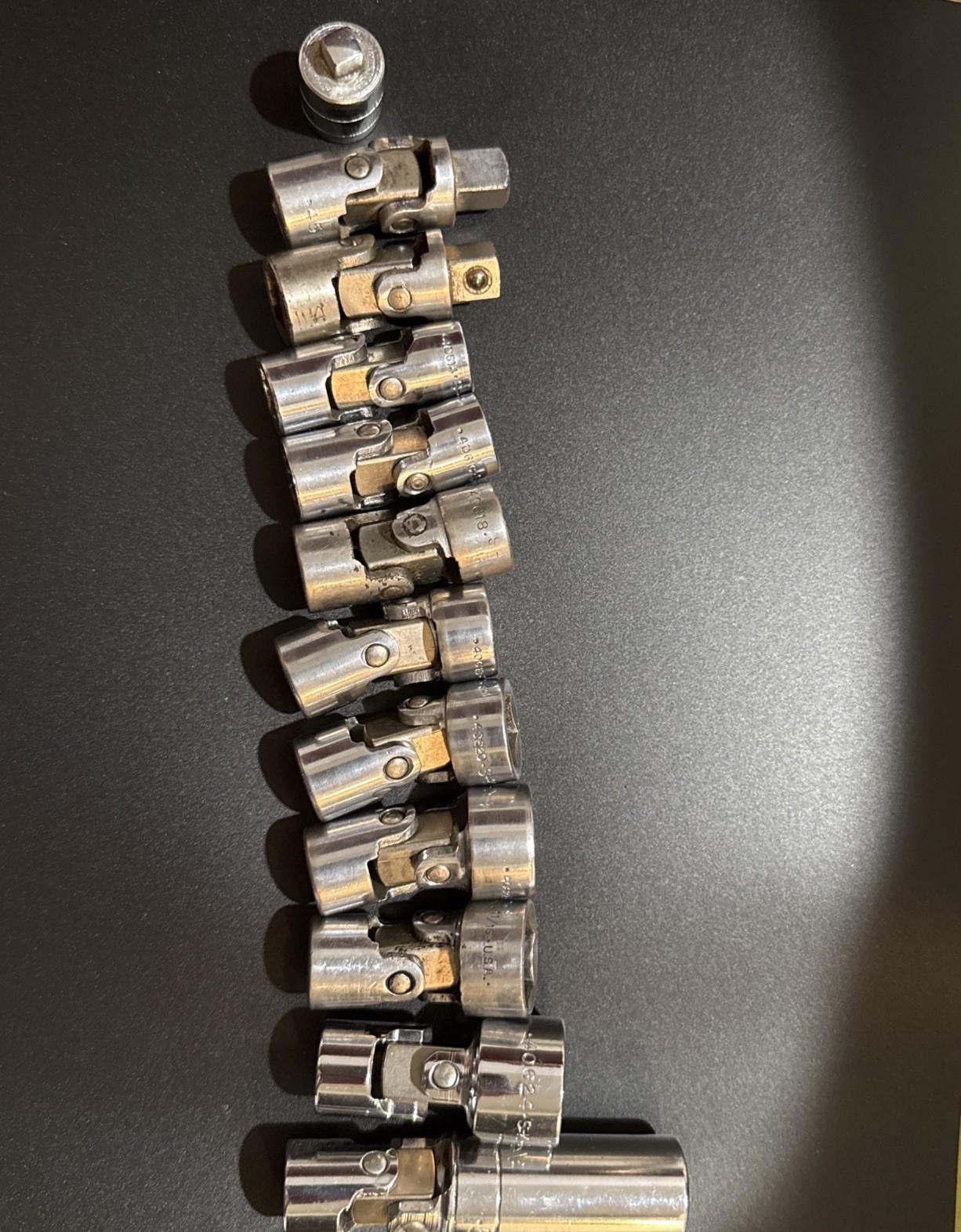 Lot of 12 SK 3/8″ 6 Pt. Swivel Socket 384,40616,40618,40620,40622,40624, 45190