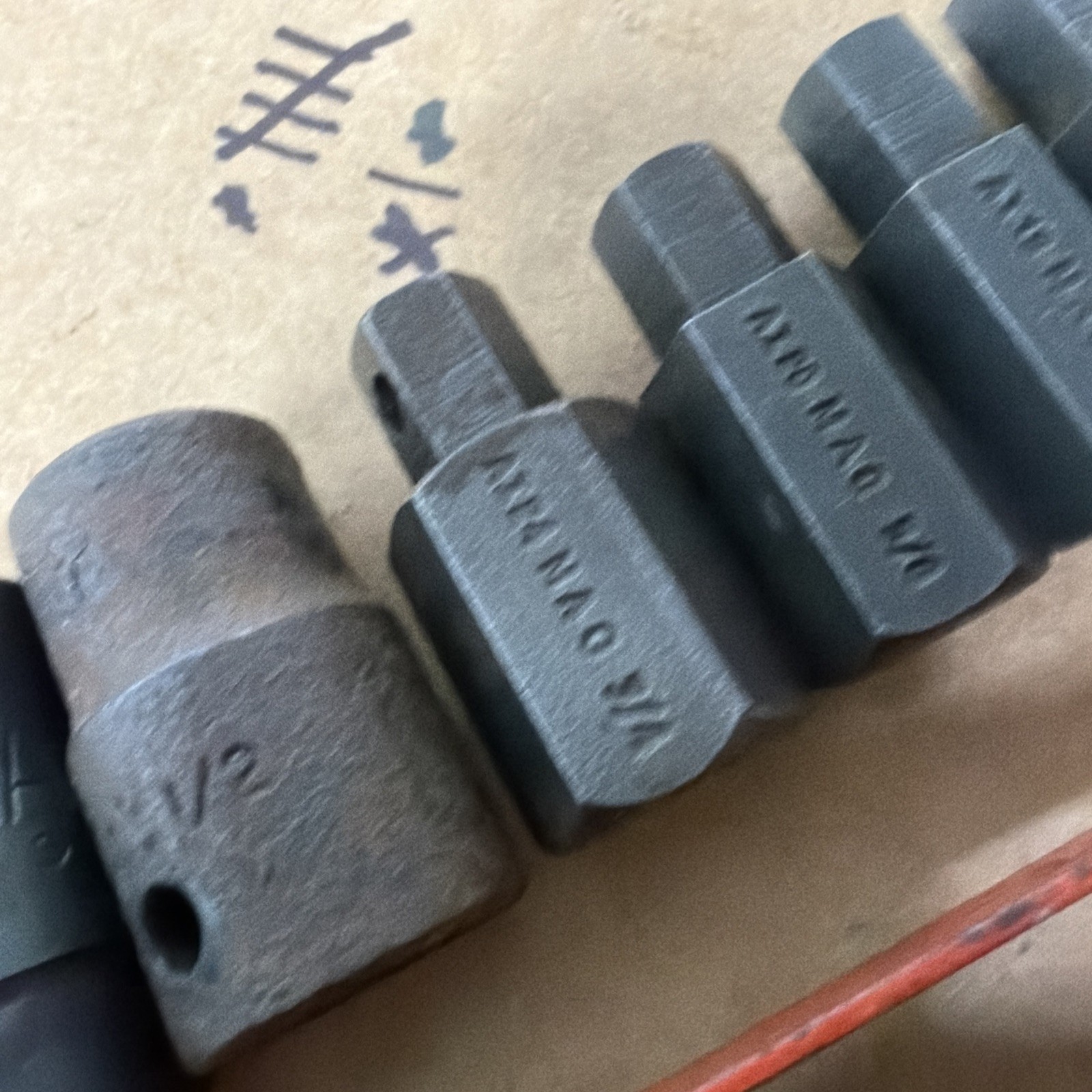 MAC TOOLS 6 PC DRIVE IMPACT SOCKET SET VT-8 METAL TRAY USA
