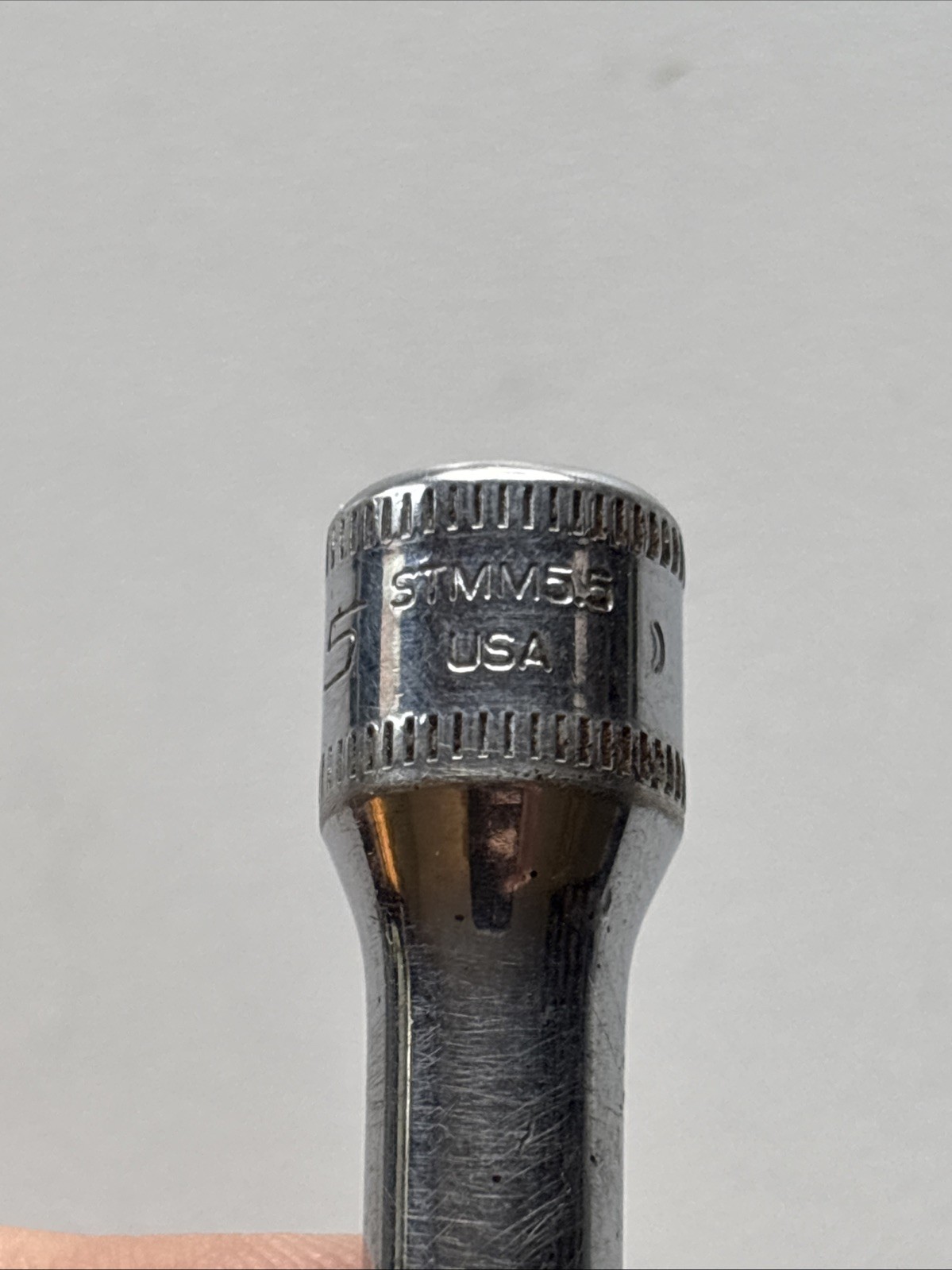 Snap-on STMM5.5 Socket 1/4″ Drive 5.5mm Metric Deep 6 Point Chrome 🇺🇸