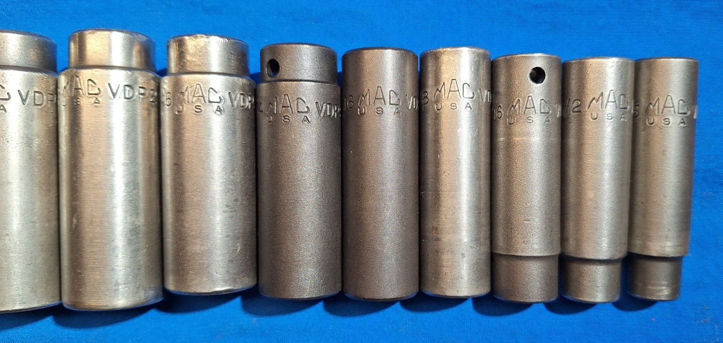 Mac Tools SVDP136BRPT 13pc SAE 1/2″ dr deep 6 pt impact socket set 1-1/4″-7/16″