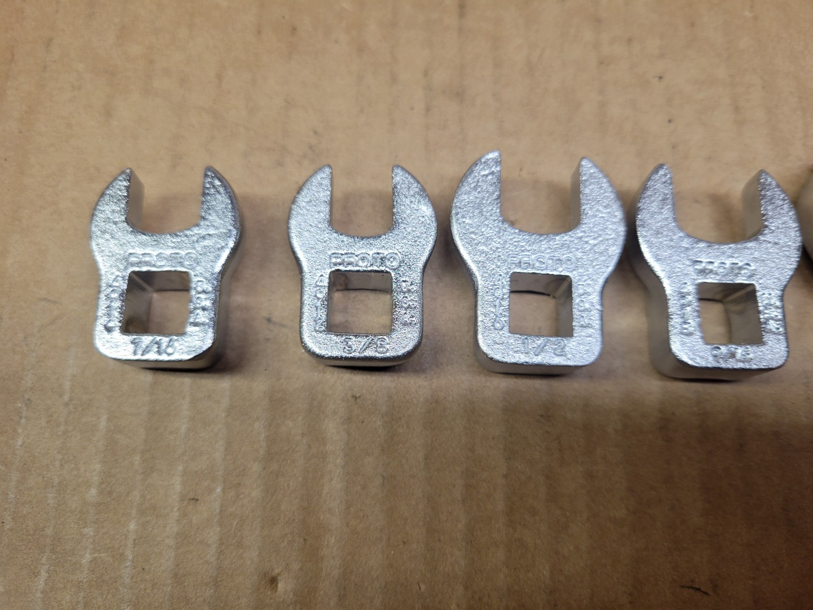 Proto USA 3/8″ Drive 9-Piece Crow Foot Wrench Set 3/8 – 7/8″ NOS