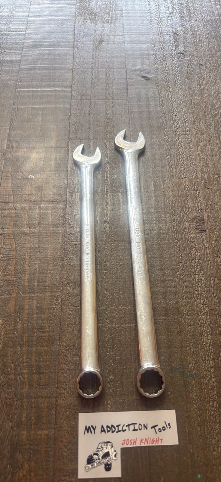 Snap on OEXL wrench’s sold as pair will separate upon request no owner markings