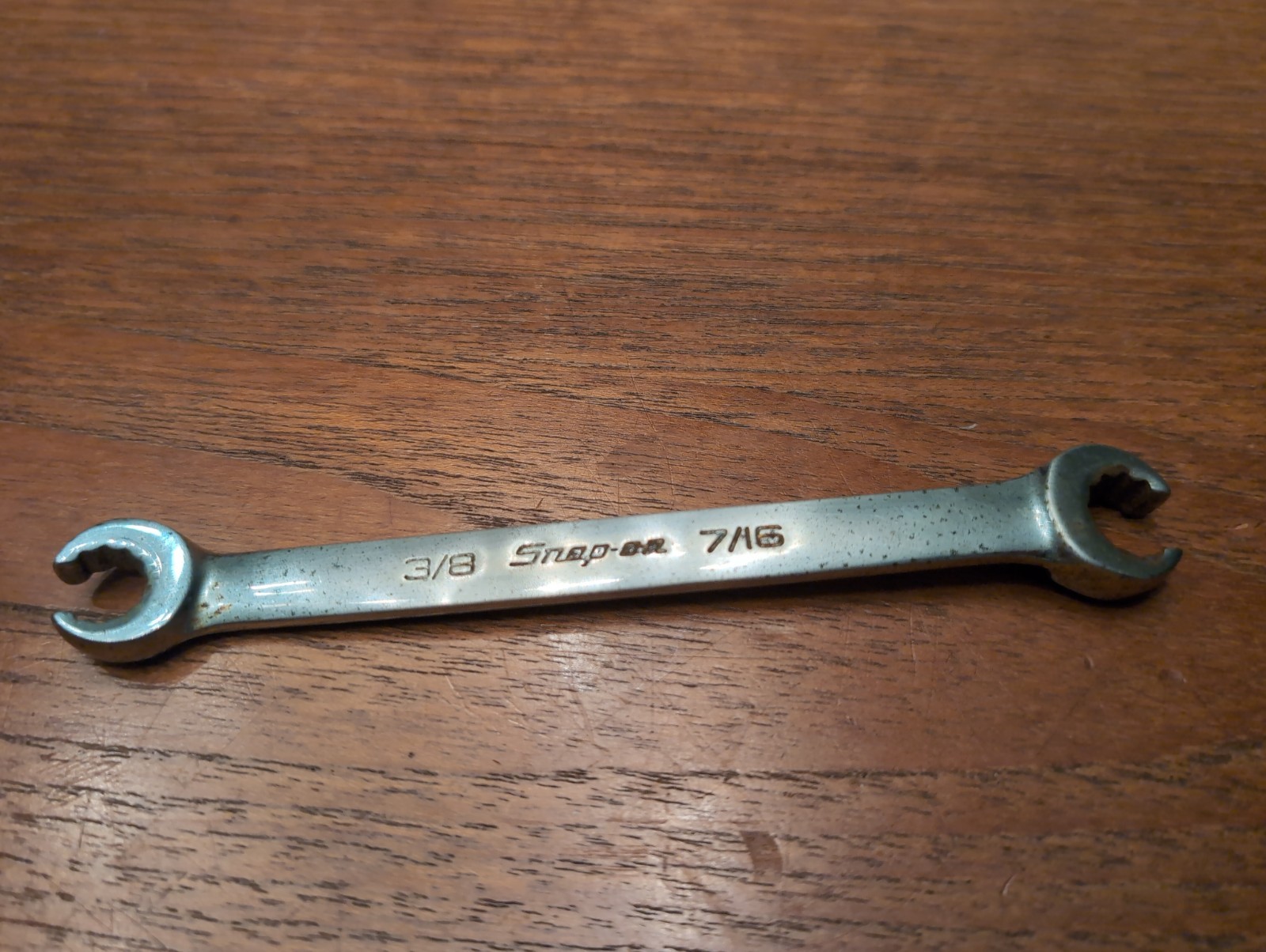 Snap-on tools 3/8 x 7/16″ SAE flare nut open end wrench RXH1214b Nice! 12pt