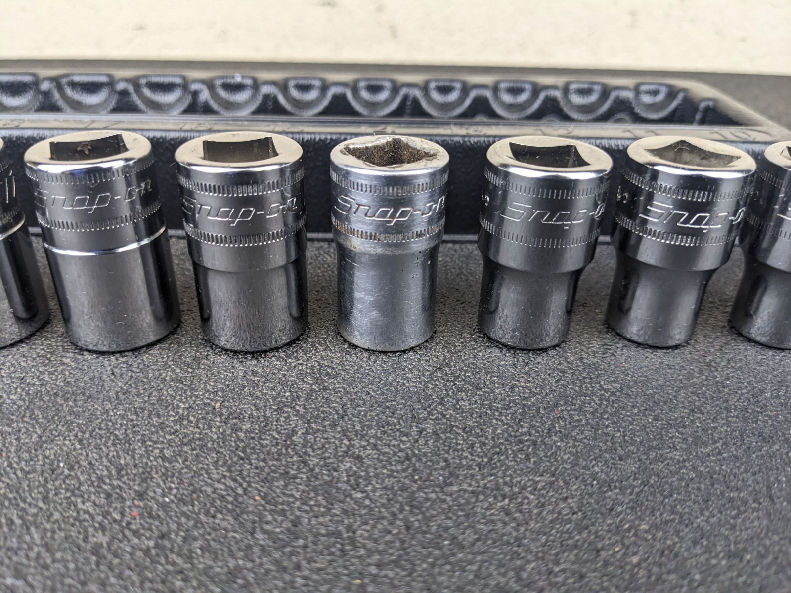 #bl921 Snap-On Tools 310swmya 1/2″ Drive Metric 12-Point shallow socket set