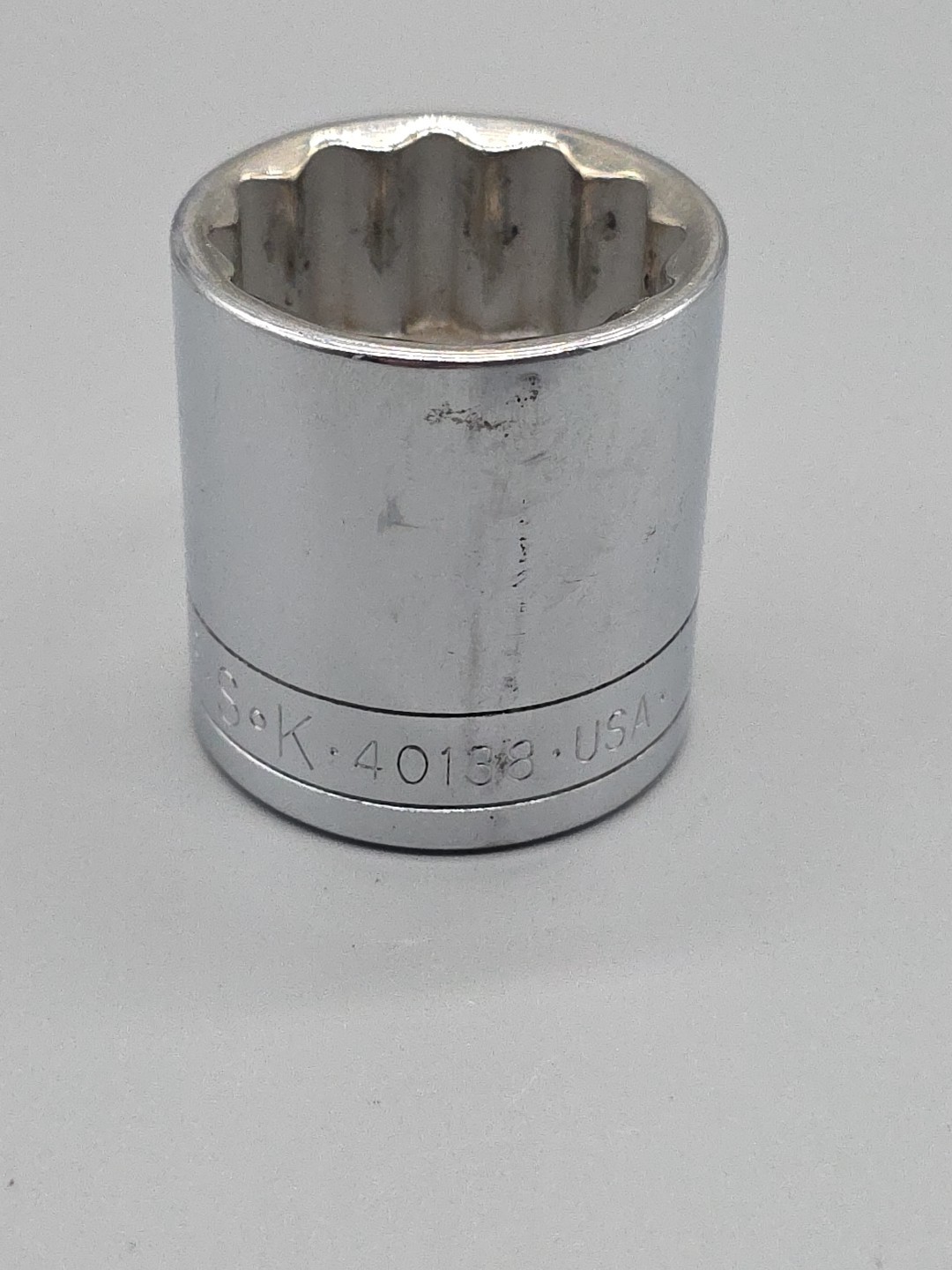S-K Tools 1/2″ Drive 1-3/16″ Shallow Socket 40138 12pt USA