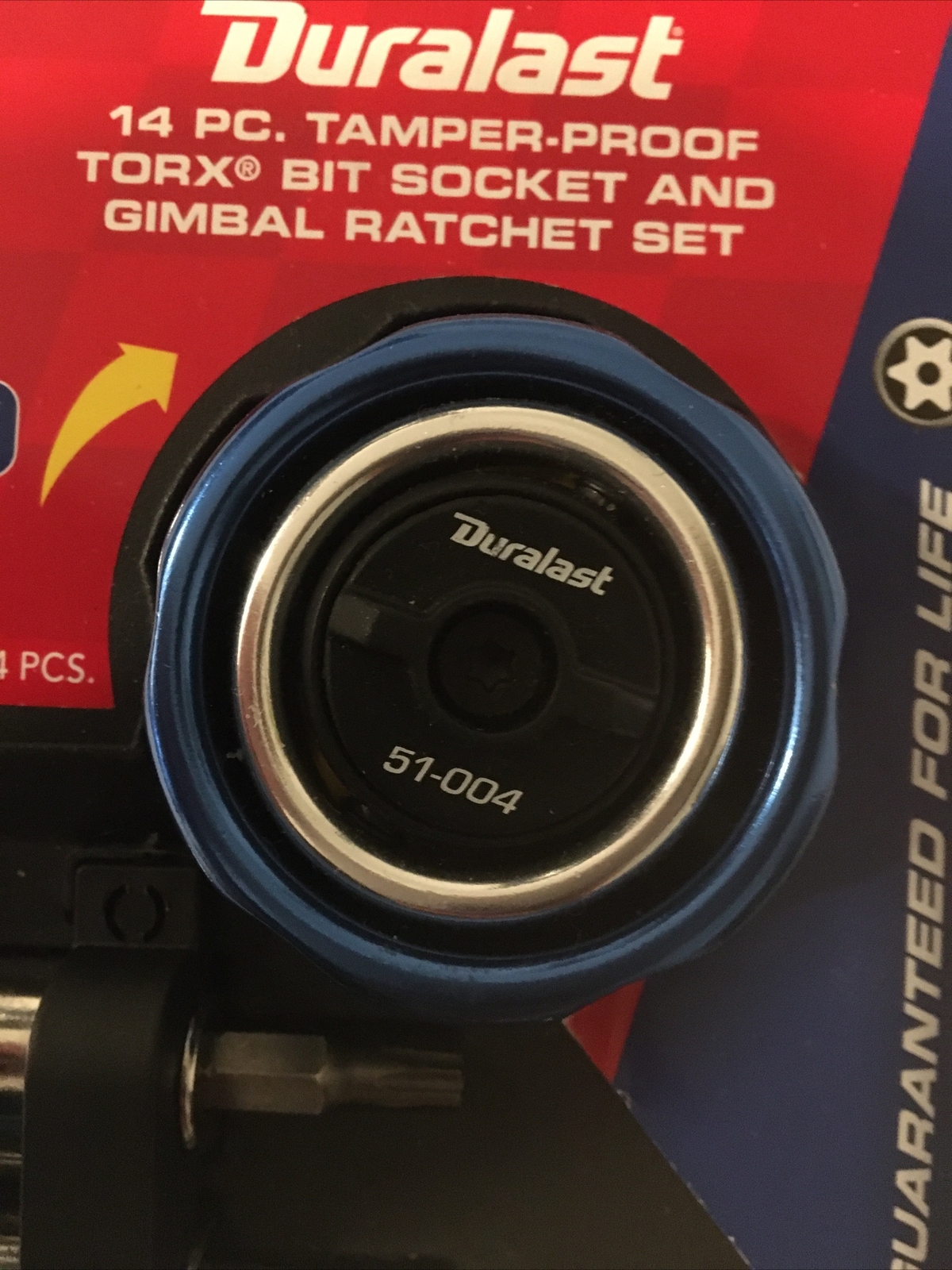Duralast 14pc tamper proof torx bit socket and gimbal ratchet set
