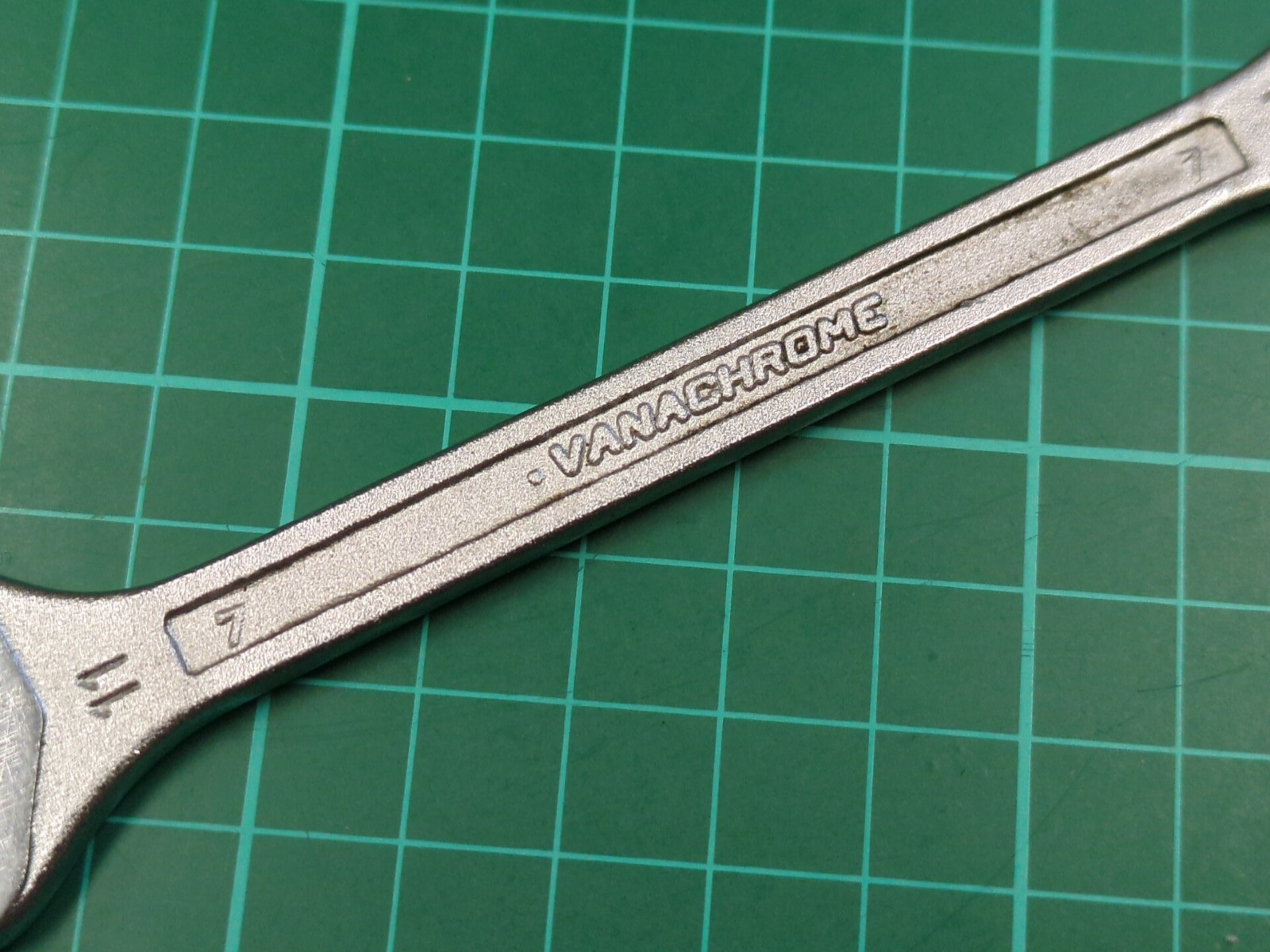 Vintage Facom No44, 10mm x 11mm Vanachrome Open Ended Spanner Made In France