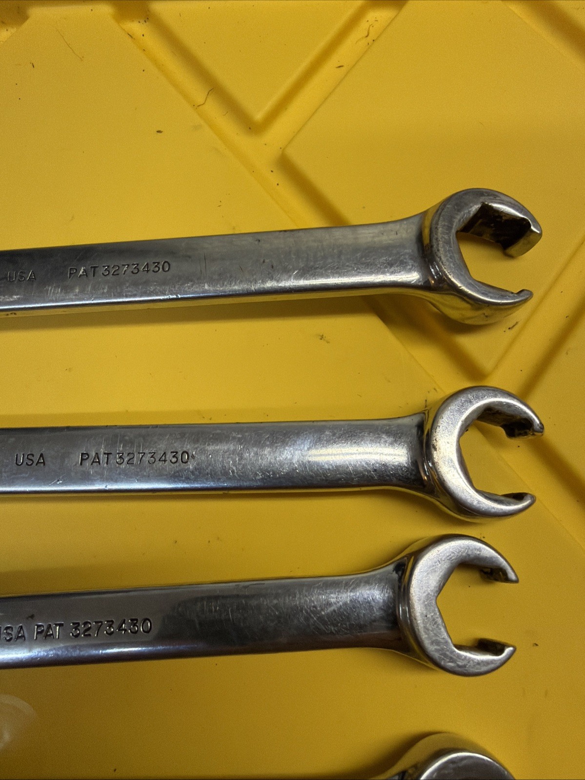Snap-On Tools USA SAE Open-End RXS Flare Nut Combination Wrench SET of 7
