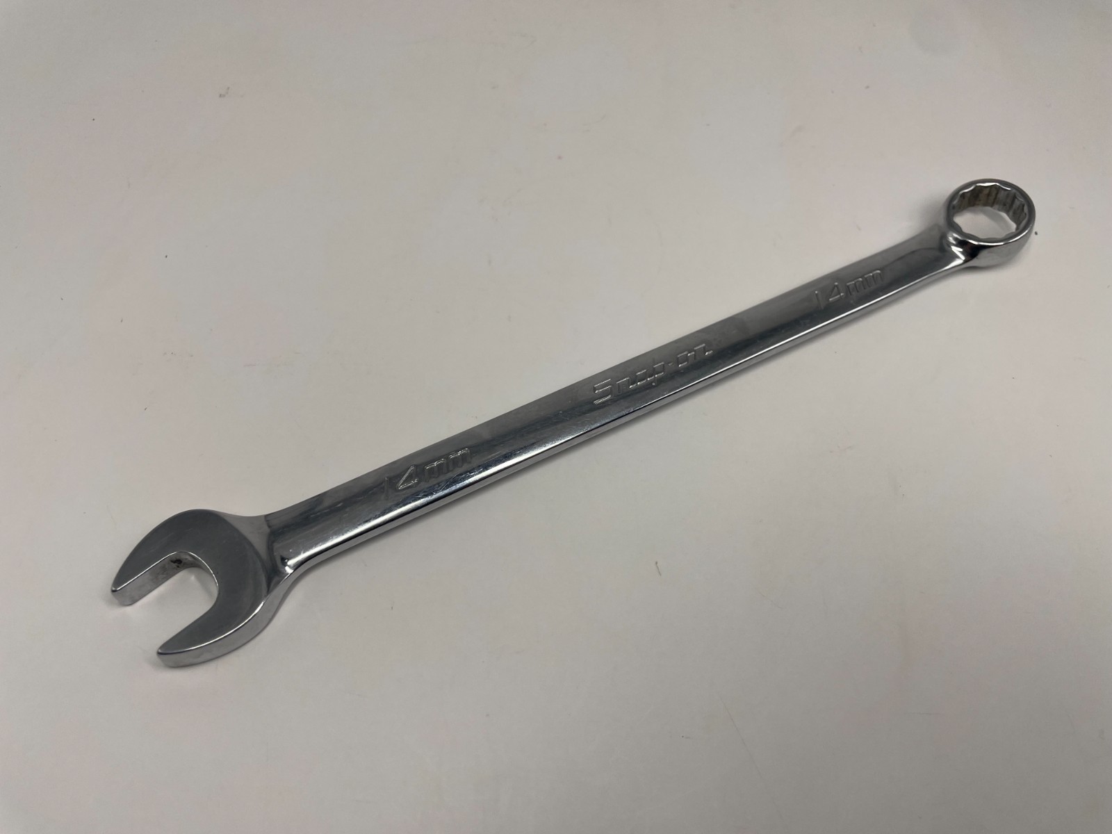 Snap On 14MM 12PT Metric Chrome Combination Wrench USA OEXM140B