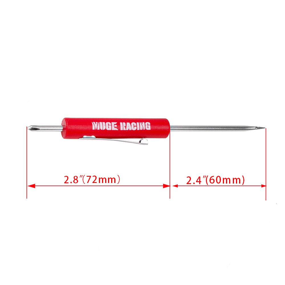 (10) Ten Red Snap On Pocket Screwdriver Phillips Flat Tip Screwdriver Magnet End