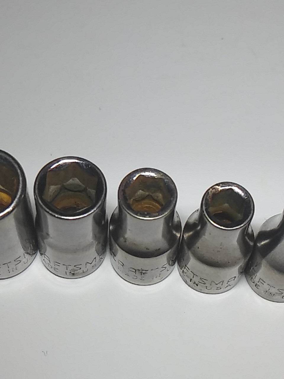 Craftsman 6pc 1/4″ Drive-G Series-Shallow SAE 6pt Socket Set Made In USA