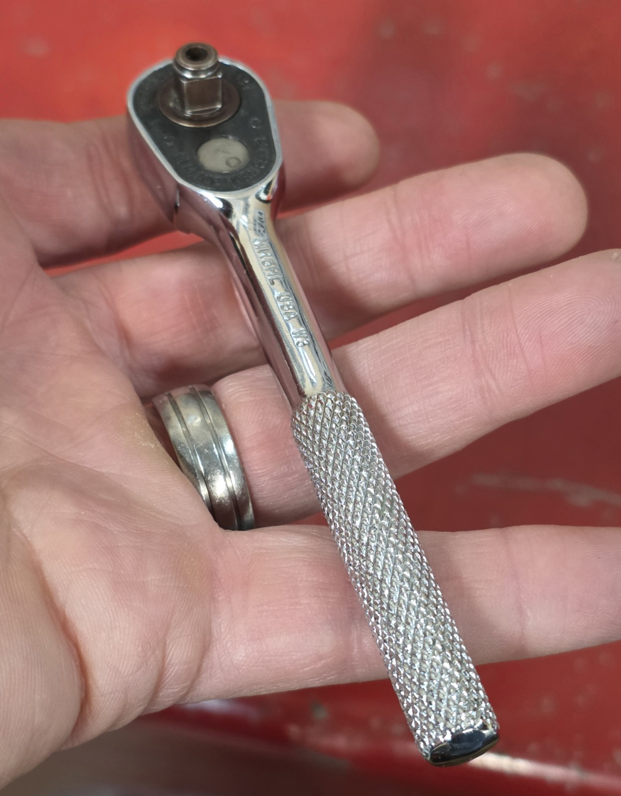 Mac Tools 1/4″ Drive Hi Lok Knurled Ratchet MR5HL USA