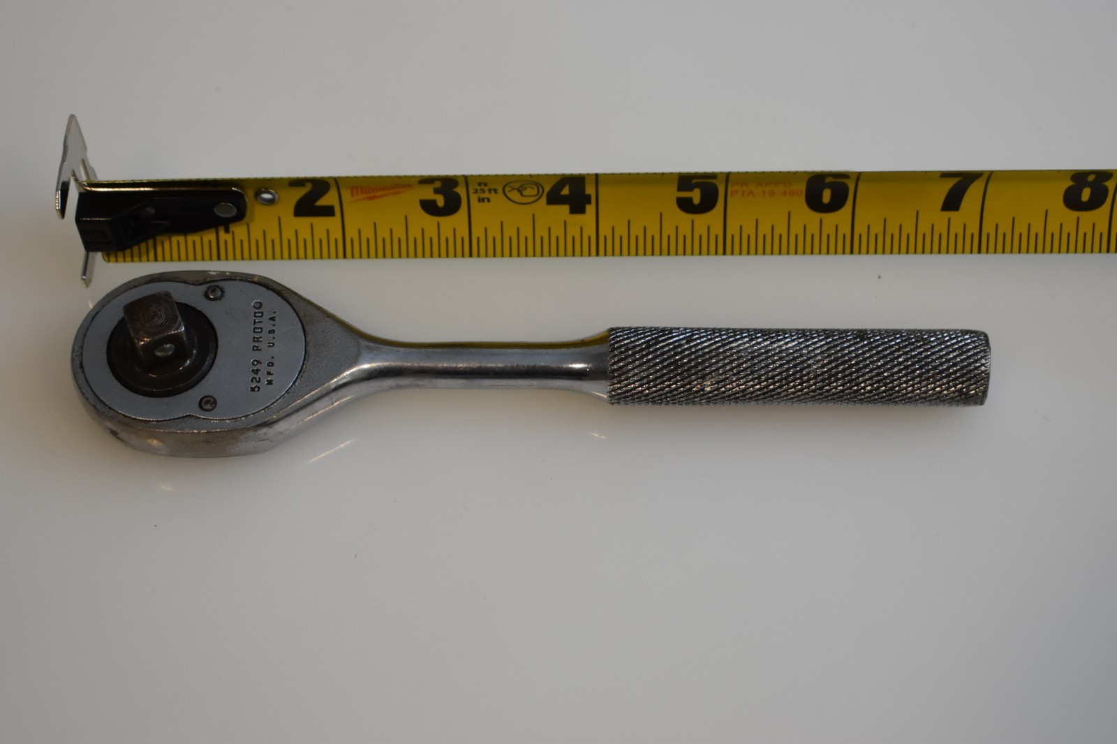 Proto Professional Tools 5249 7″ Length Reversible Ratchet 3/8″ Drive USA
