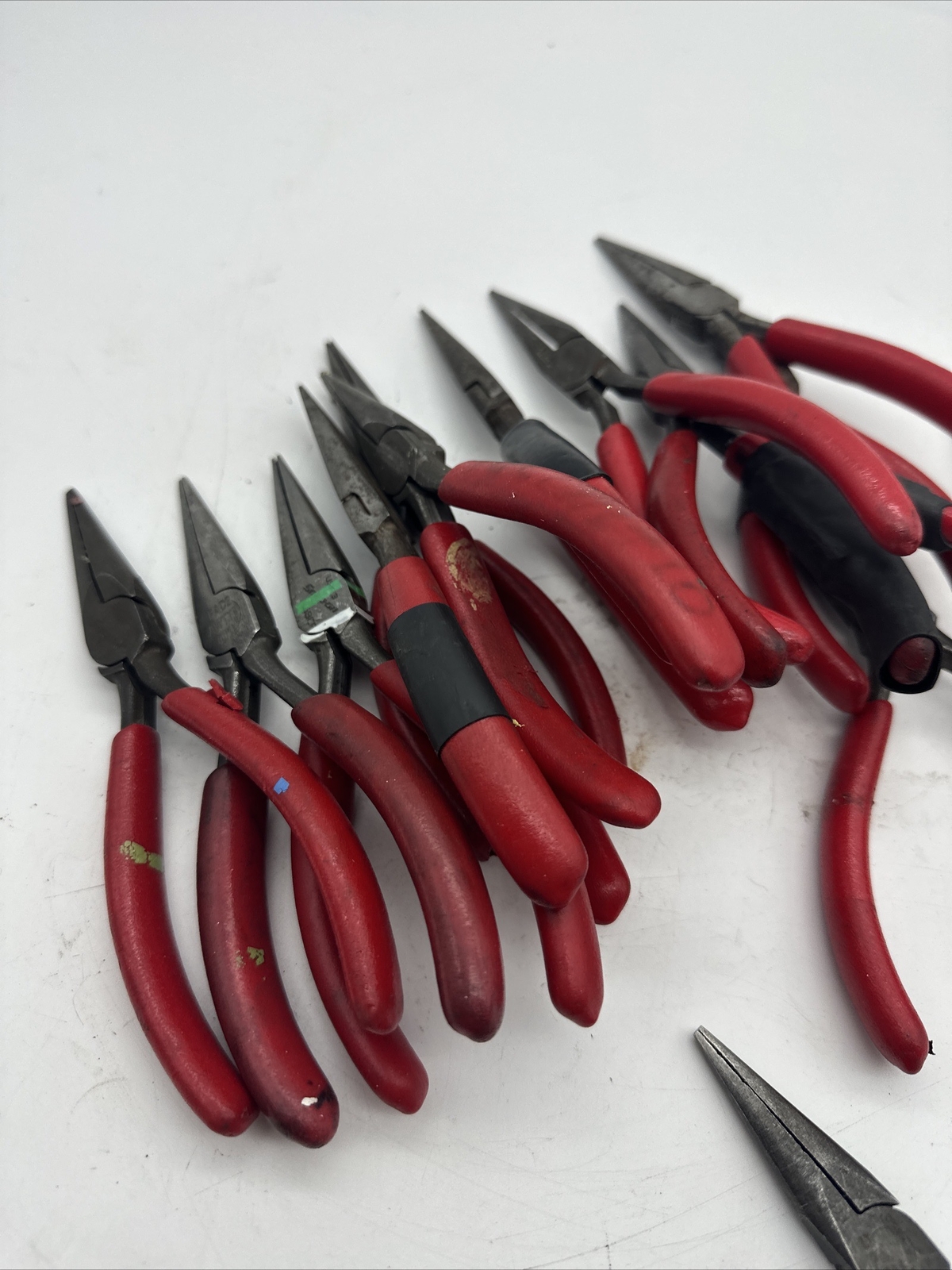 Snap on 95BCP Needle Nose Pliers 6″ Cushion Grip Red USA