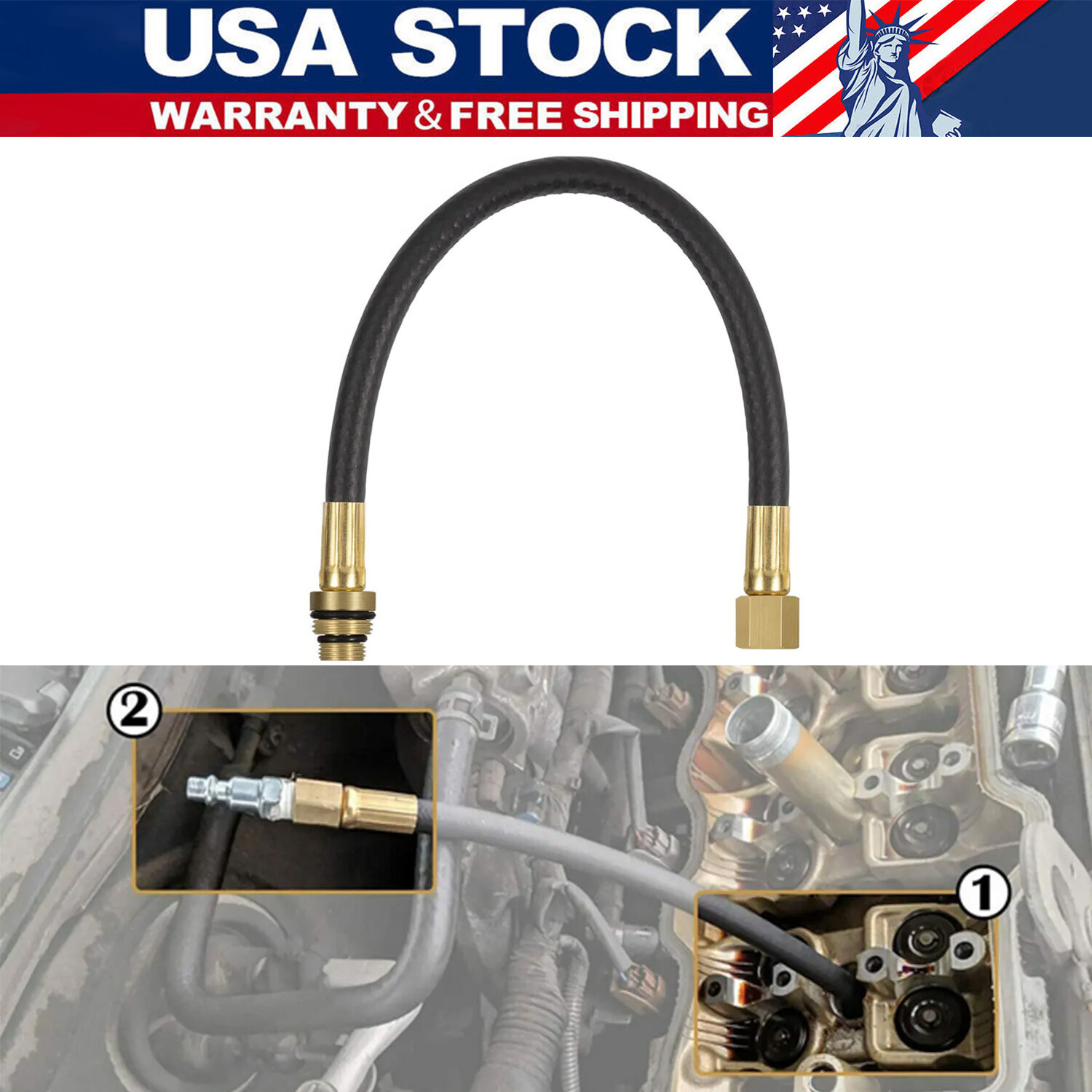 19700 Air Operated Valve Spring Holder 12″ Flexible Hose Power Hose Tool Holding