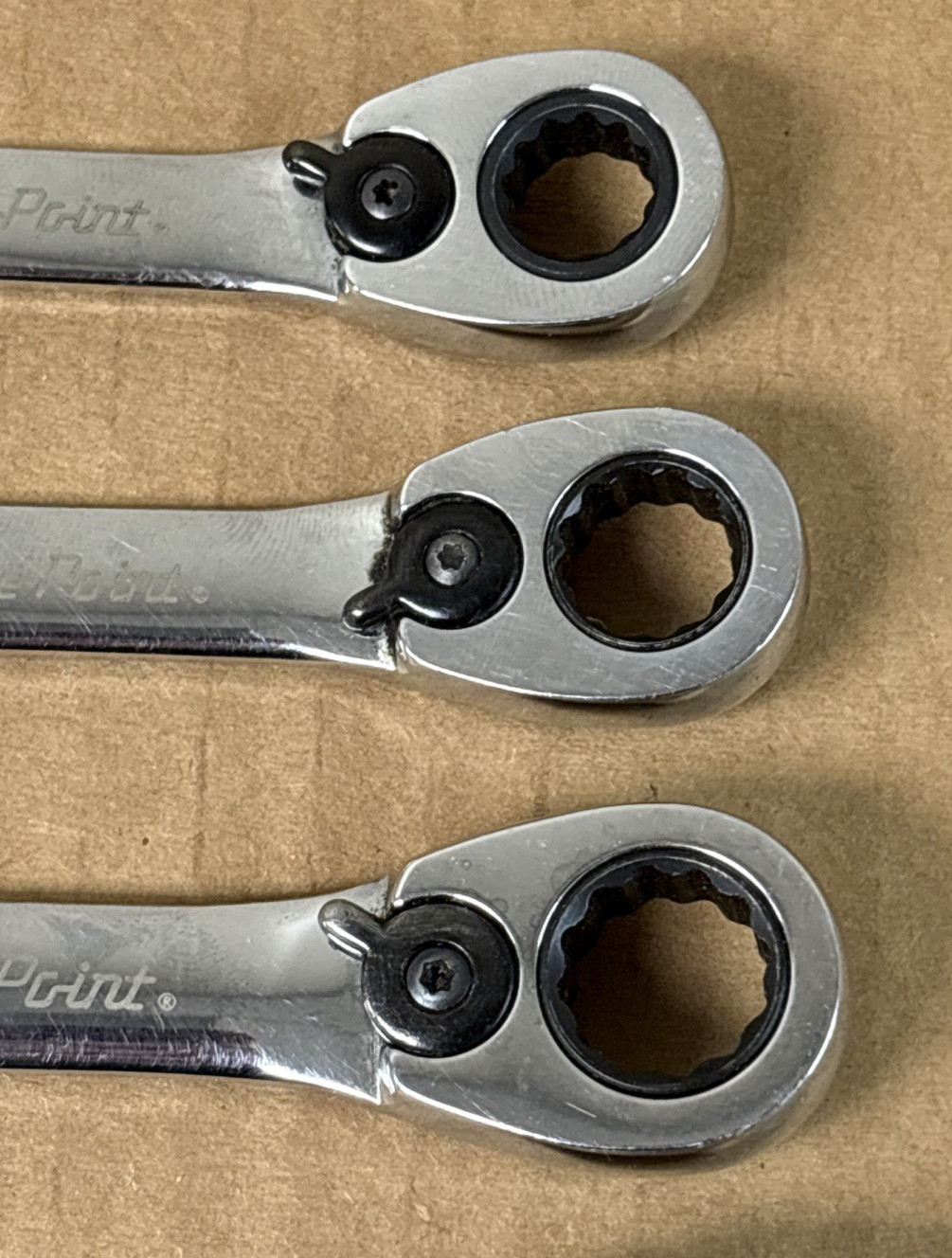 Blue Point Tools Reversible Short Stubby Ratcheting Combination Wrench Set of 7