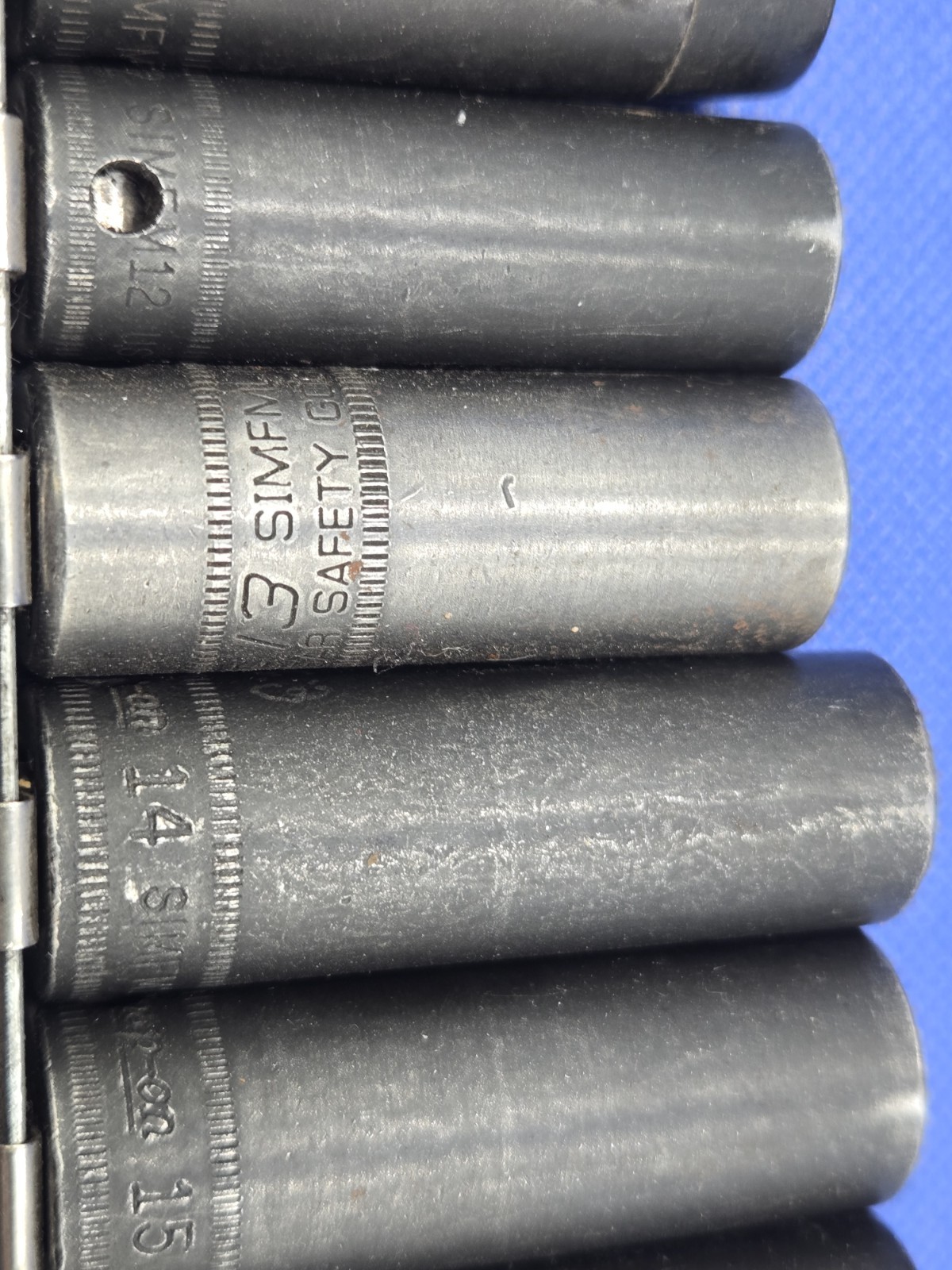 13 Snap-on Impact Deep Well Sockets Metric 8mm to 19mm & 21m 3/8″ Drive
