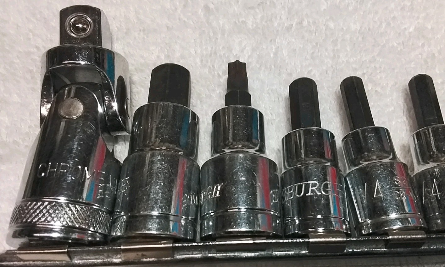 14PC 3/8″& 1/2″ DRIVE ASSORTED BRANDS & SIZES HEX & TORX SOCKET SET SAE-METRIC