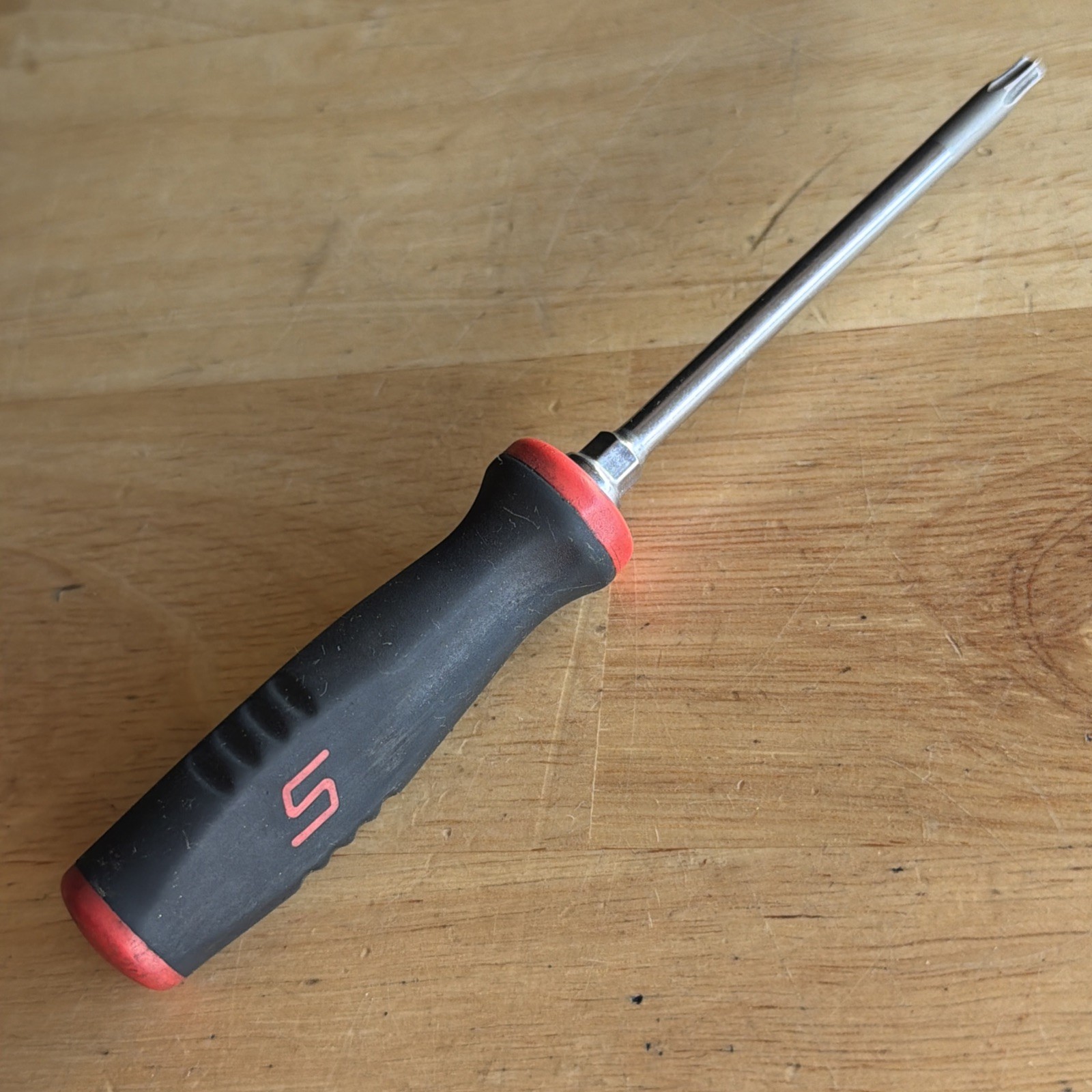 Snap On Tools Mini T20 Torx Driver Screwdriver Red Black Soft Grip SGDT320 USA