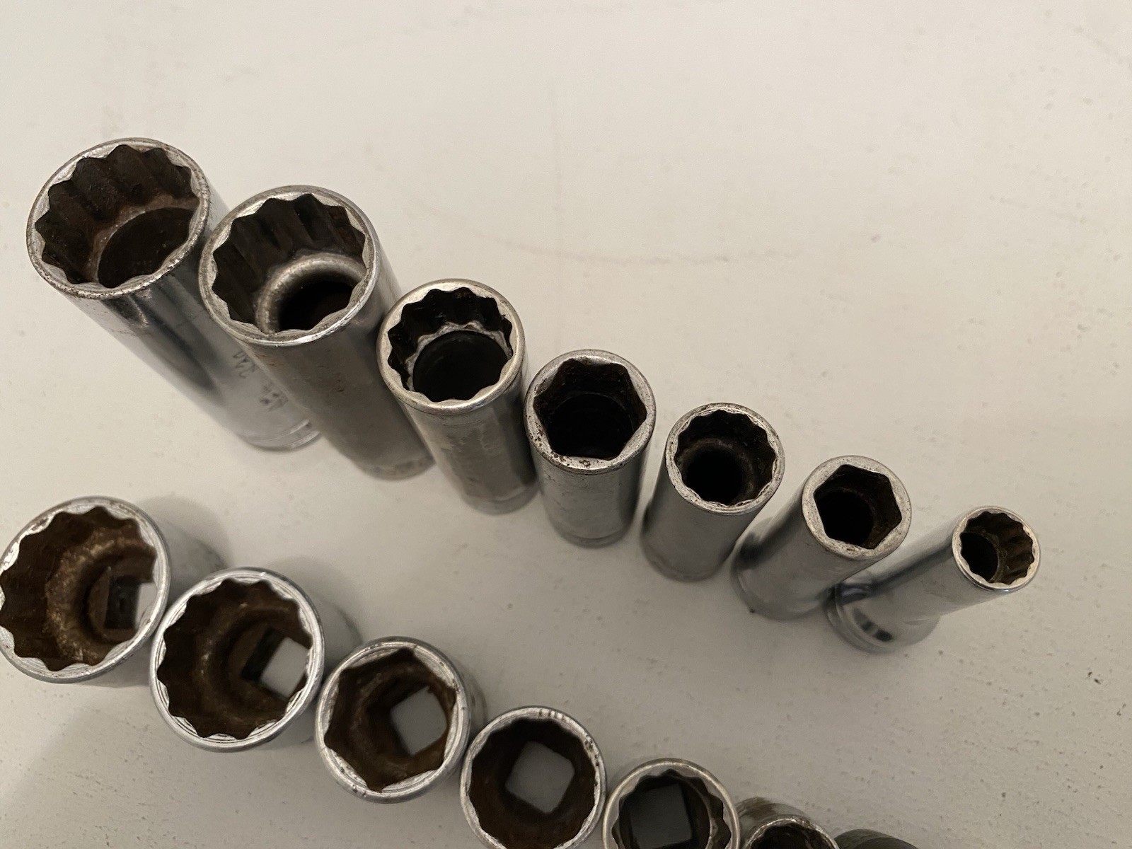 Snap-On Tools 3/8”-Dr 15pc 6pt & 12pt Deep / Shallow Socket Set 5/16” – 7/8”