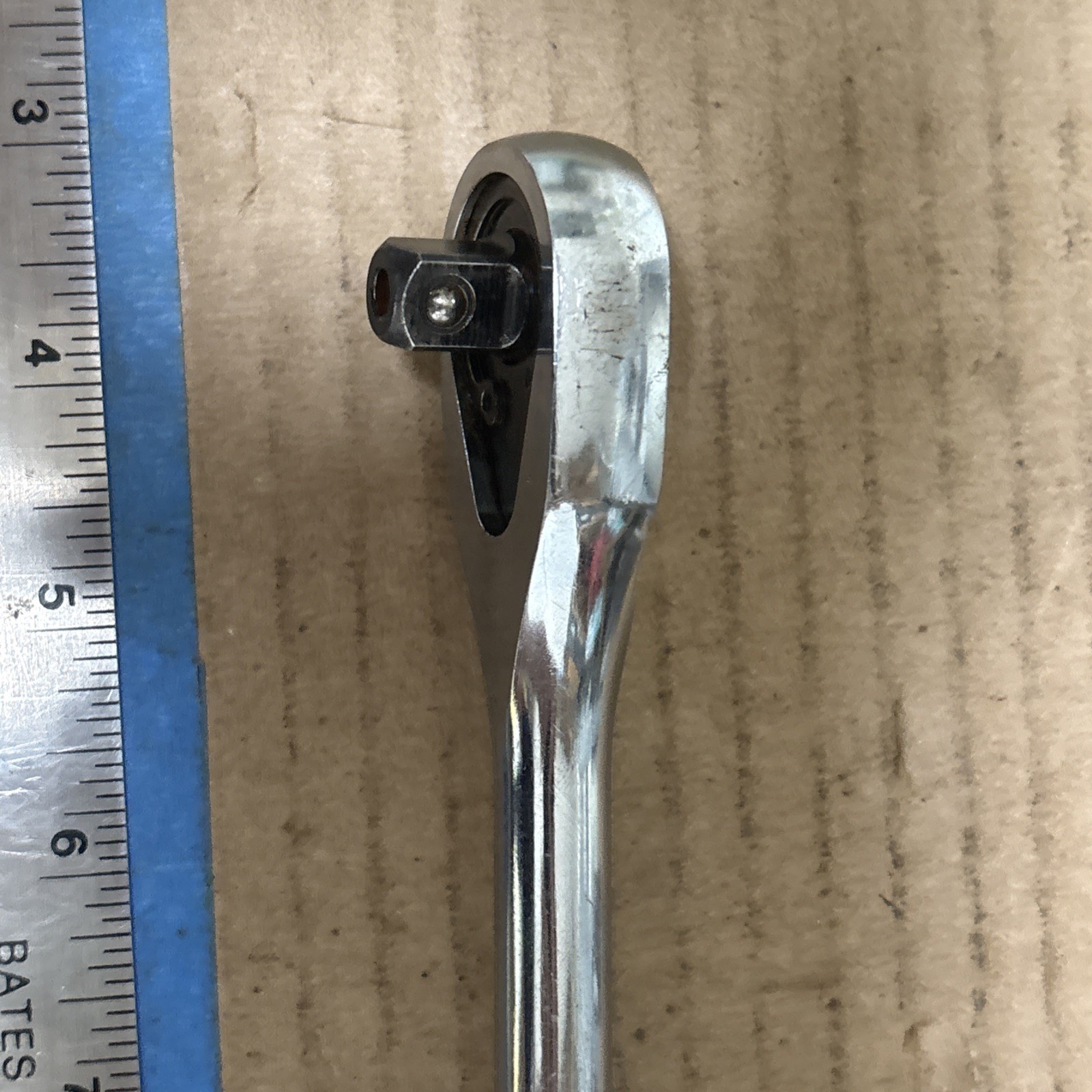 Husky 3/8″ Drive Full Polish 72 Tooth Ratchet & Vtg USA Sockets & 3/8to1/4 Adpt.