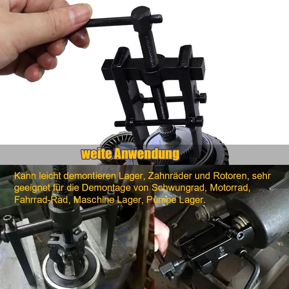Bearing Puller 4 Piece Ball Bearing Puller with 2 Jaws, Adjustable Bearing Puller…