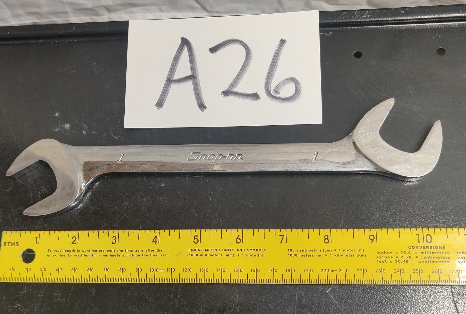 SNAP-ON TOOLS VS32B 1″ 4-Way Angle Head Open End Wrench – FREE SHIPPING