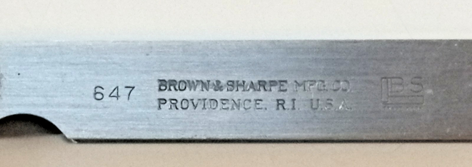 Brown & Sharpe Mfg co 647 feeler guage
