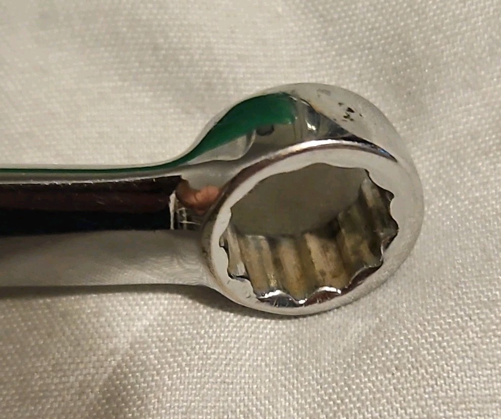 Snap-on Tools OEX-120 3/8″ SAE Chrome Combination Wrench 12 Pt USA
