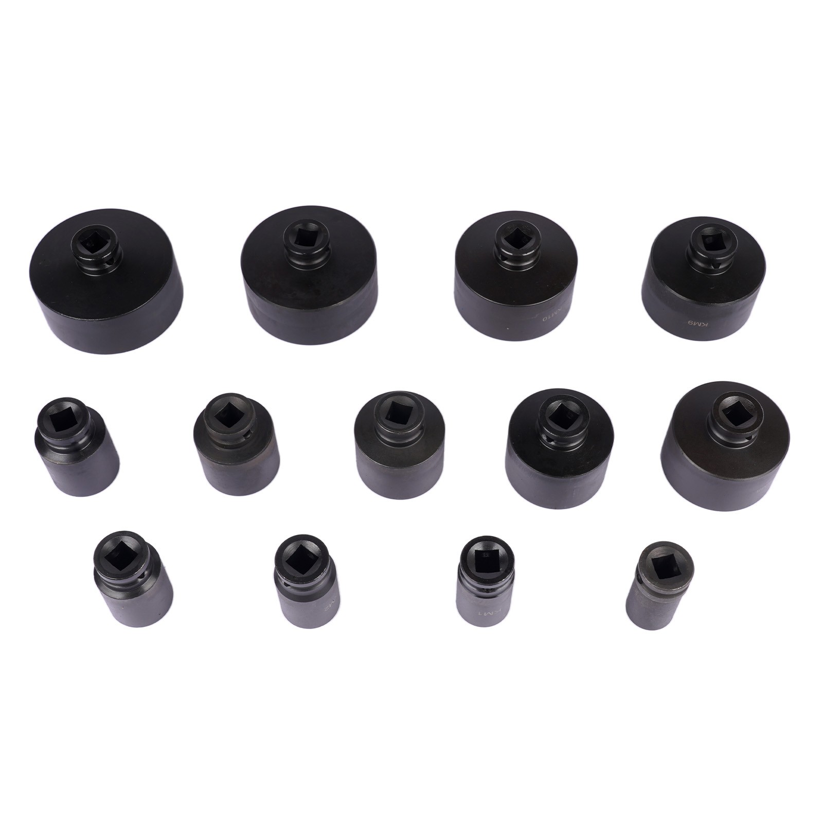 13pc Spindle Nuts Socket Kit Ball Joints Axle Locknut Remove Install Locking Hub