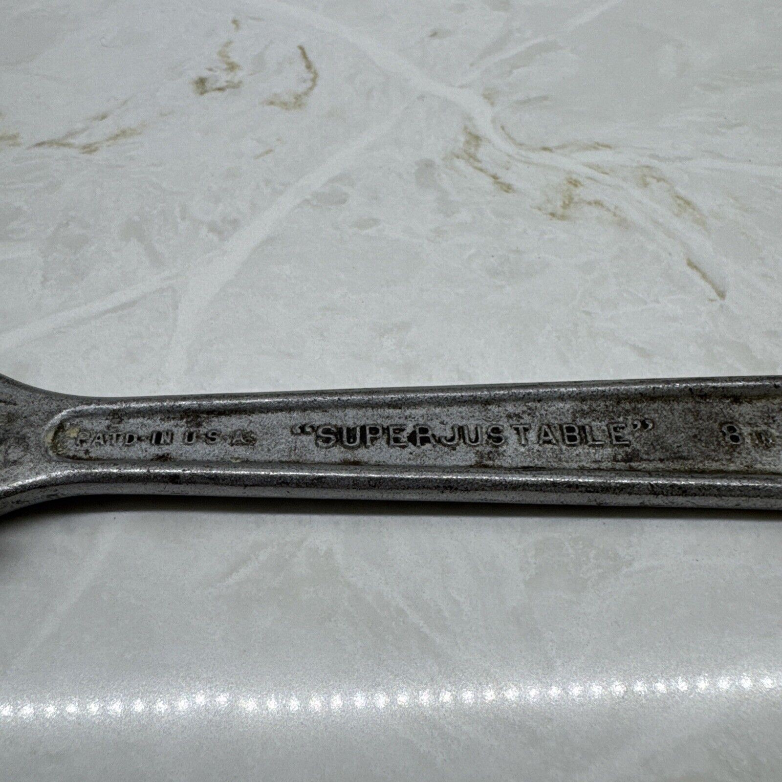J.H. WILLIAMS & Co. TOOLS 8″ LOCKING ADJUSTABLE WRENCH «SUPERJUSTABLE» USA –