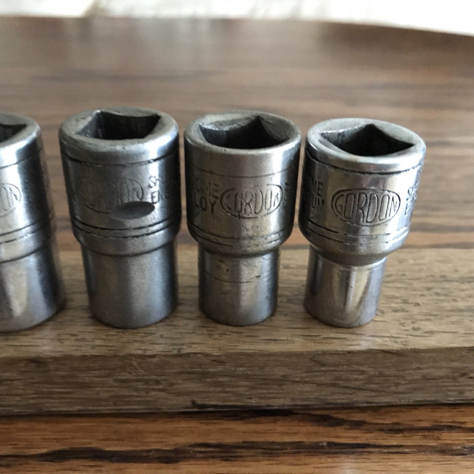 8 Gordon Tools Sockets 7/8″ To 7/16”AF With 1/2″ Drive . F