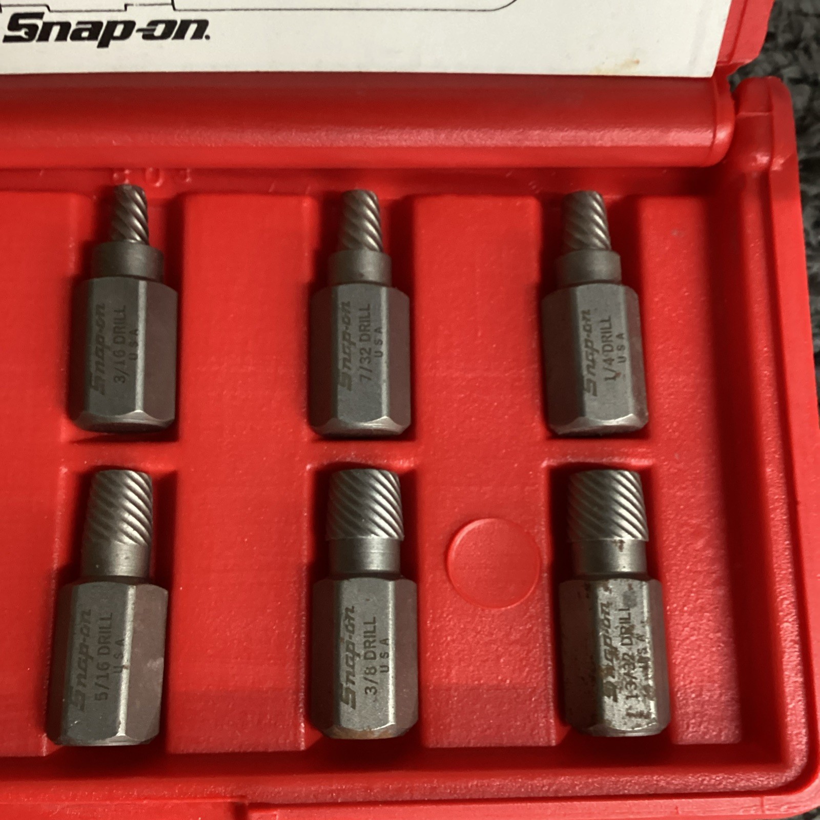 Snap On REX10A 1/8″ – 13/32″ Screw Stud Extractor Hex Head Multispline Kit Set