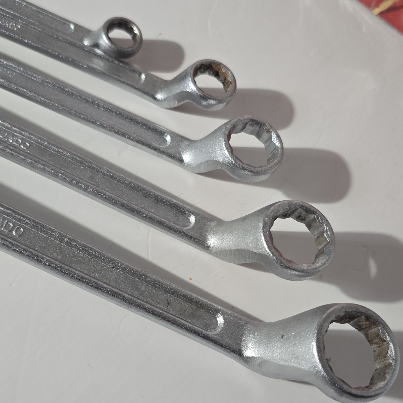 Drebo SAE Deep Offset Box-end Kmart 5 Piece Wrench Set Vintage 3/8 Inch To 7/8”