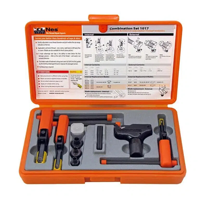 NES 1017 Combination Thread Repair Tool Kit 5/32 – 13/16 Internal External 22MM