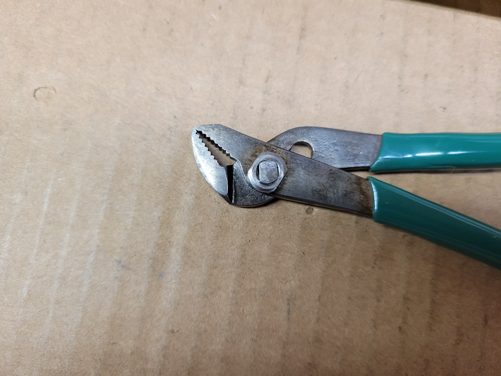 Vintage S-K Tools USA 5-1/2″ Slip Joint Combination Pliers Green Handles