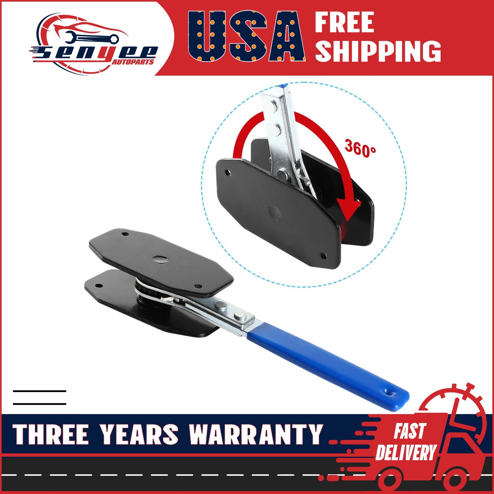 Car Ratchet Brake Piston Wrench Spreader Caliper Pad Install Tool Press Portable