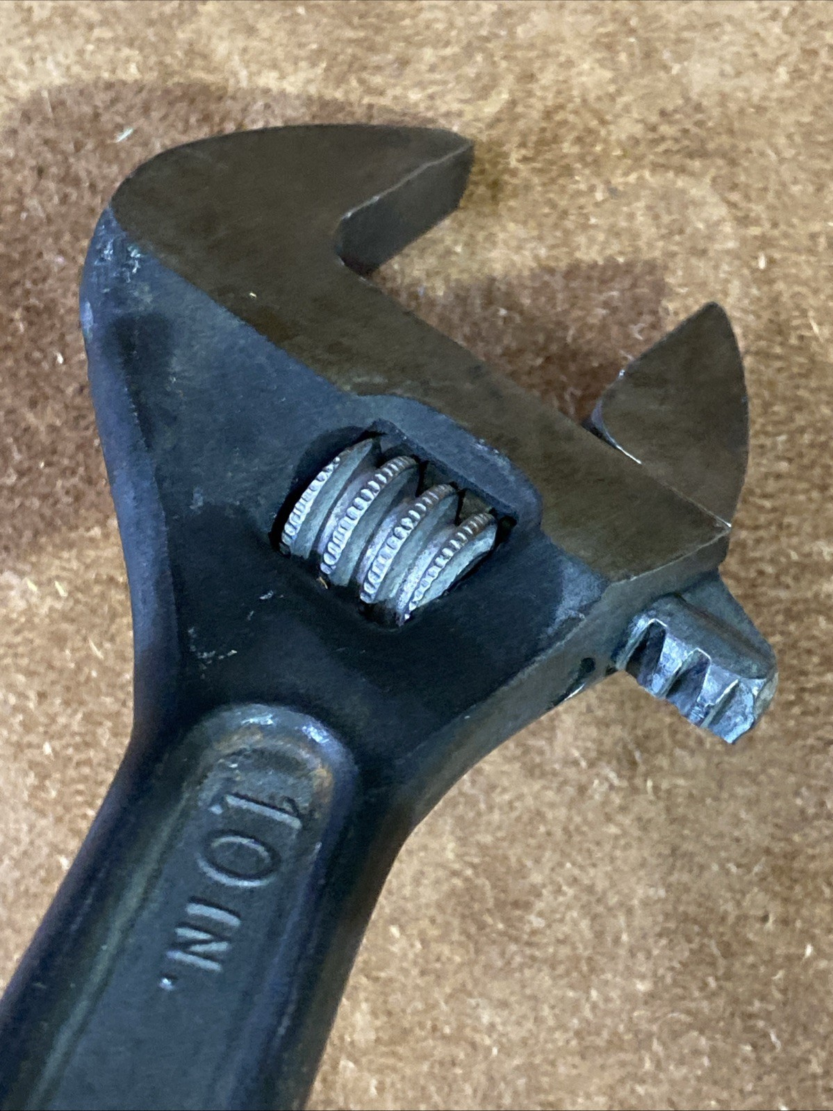 Proto 10 inch Adjustable Wrench 710-S Jaws And Wheel Are Tight Solid USA