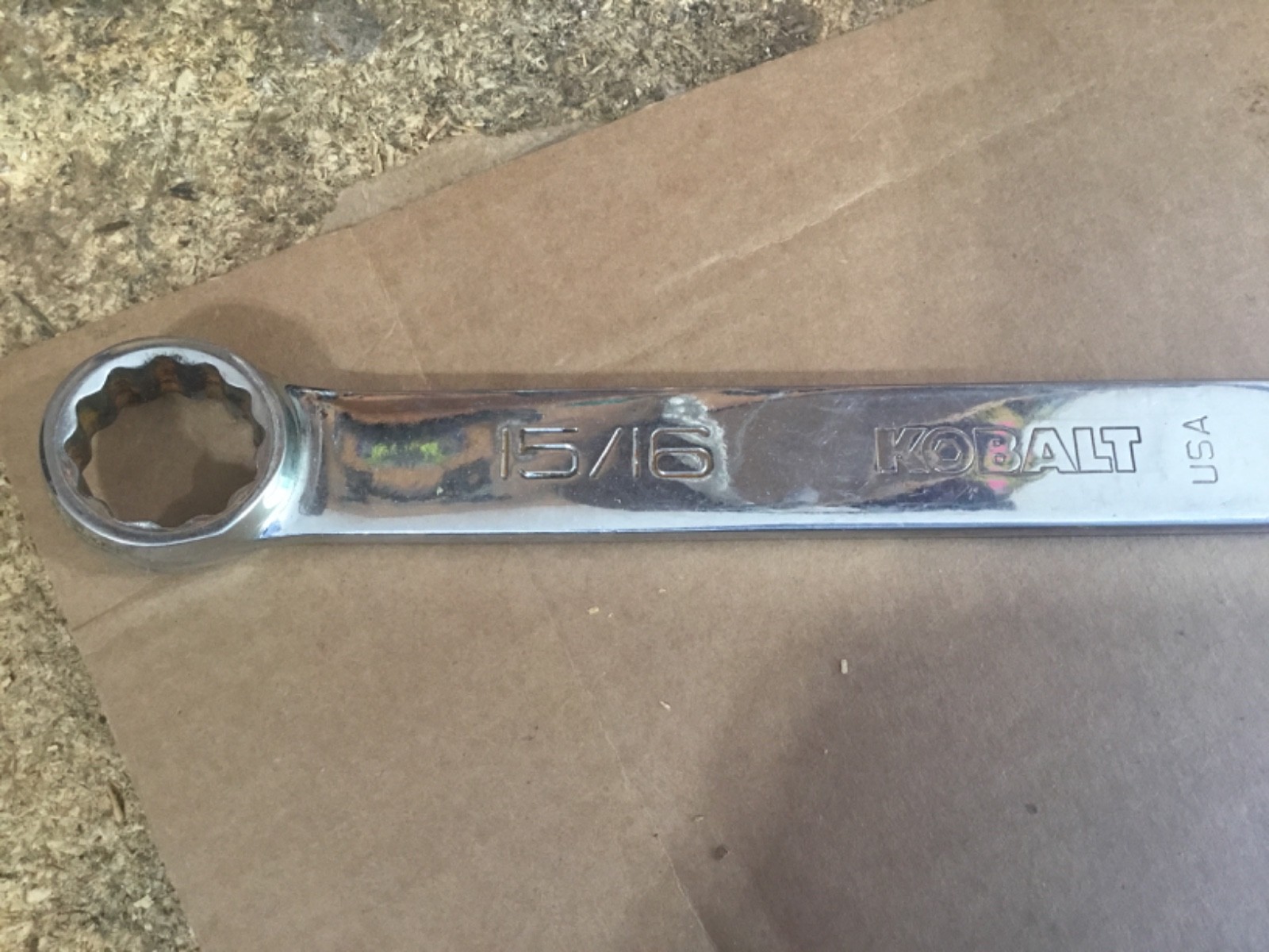 First Generation Kobalt USA 15/16″ 12-Point Combination Wrench No 01111