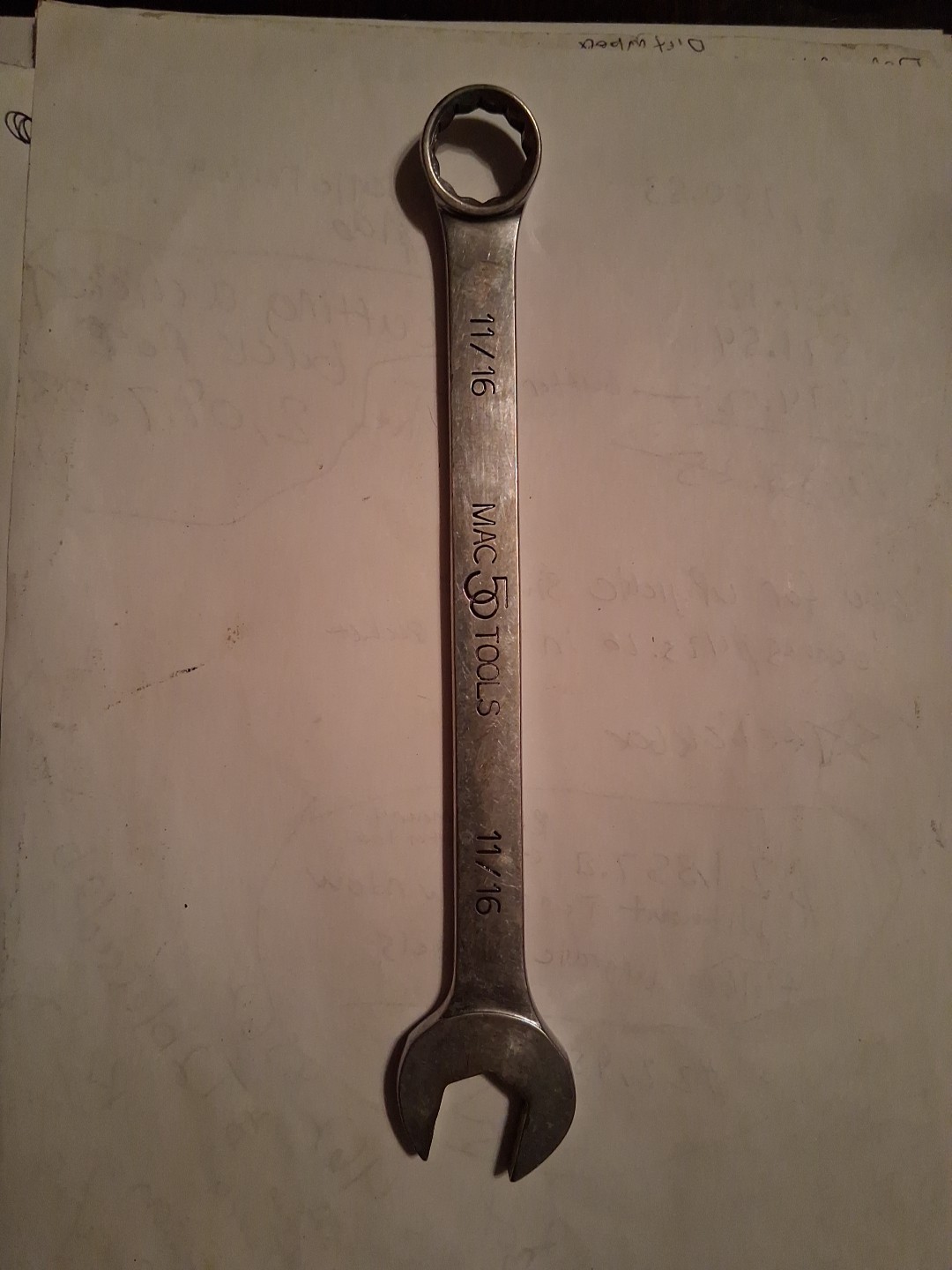 Mac 11/16 Combination Wrench 50 Year Anniversary part # CL 222 – M1