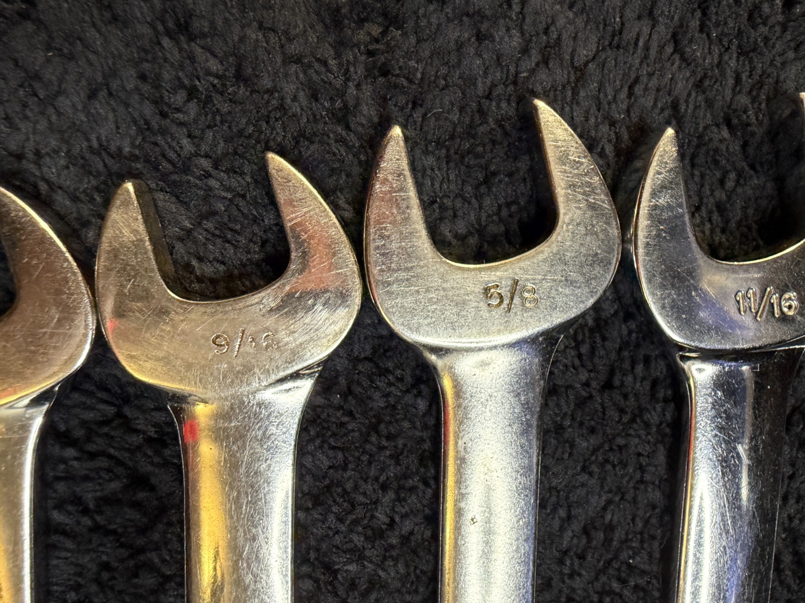 9 – Piece Vintage Snap-on OSH707 6 Point Combination Wrench Set 5/16″ – 3/4″