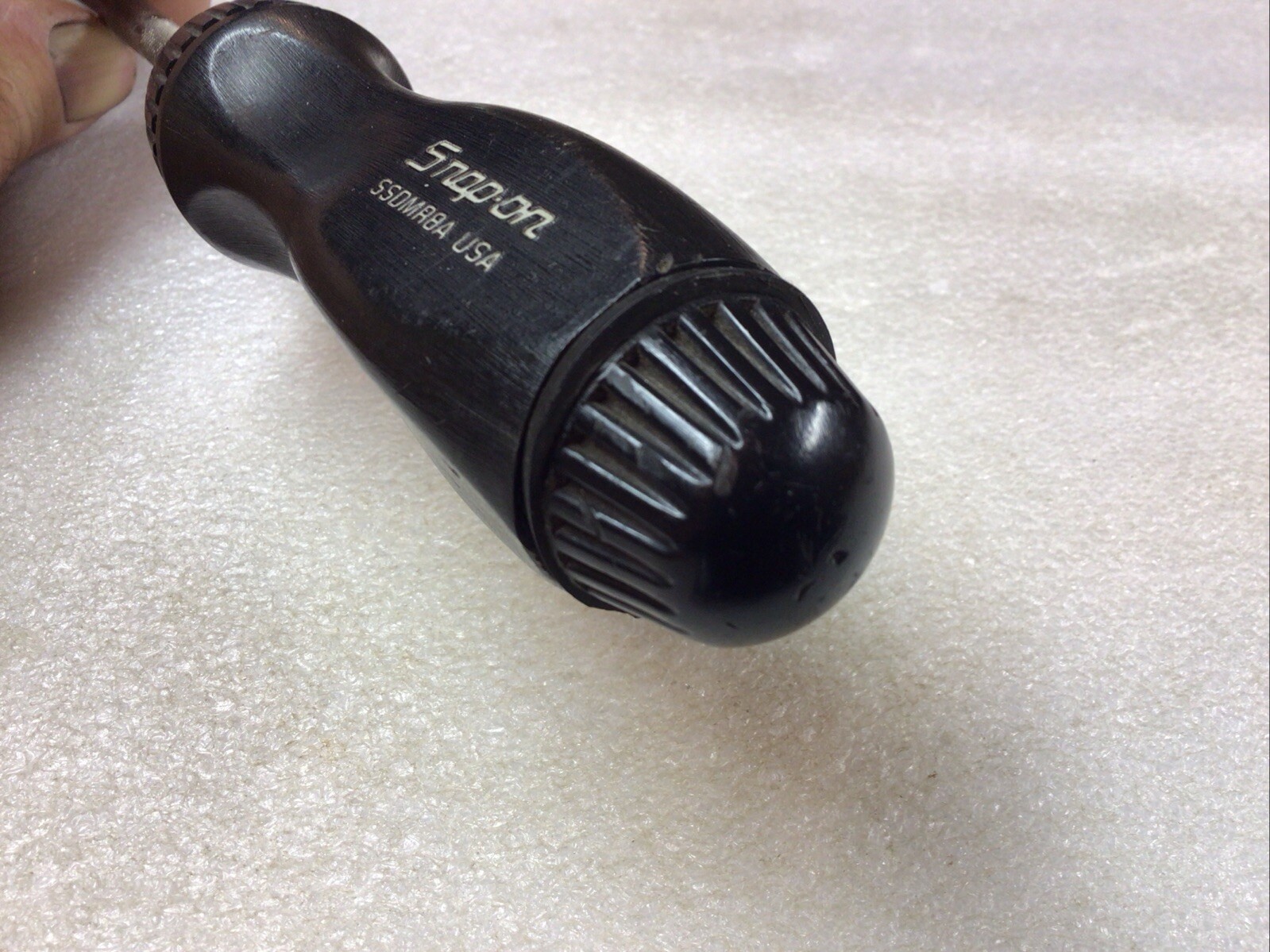 Snap-On#SSDMR8A – 13”Long Ratcheting Black Hard Handle Screwdriver/No Bits-USA-