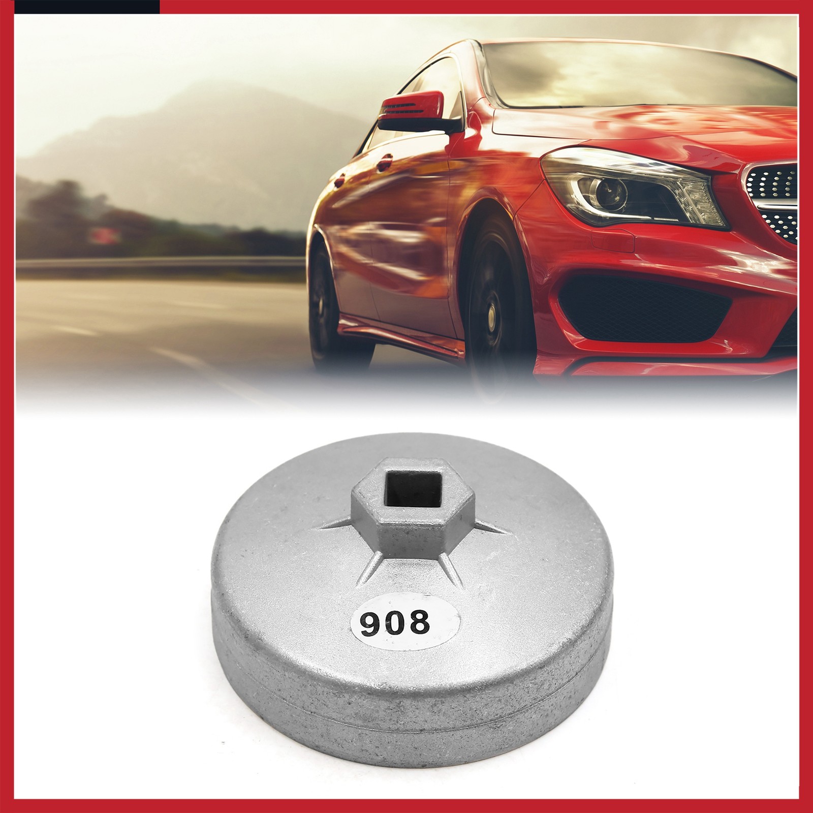 90mm 15 Flutes Metal Oil Filter Cap Wrench Socket Remover Tool for Auto Car New