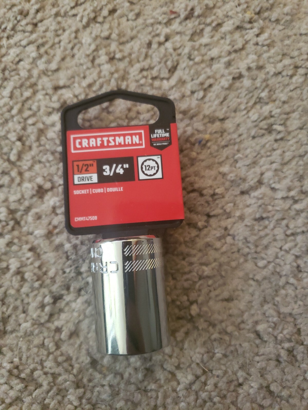 Craftsman 3/4″ Socket 1/2″dr 12pr CMMT47508