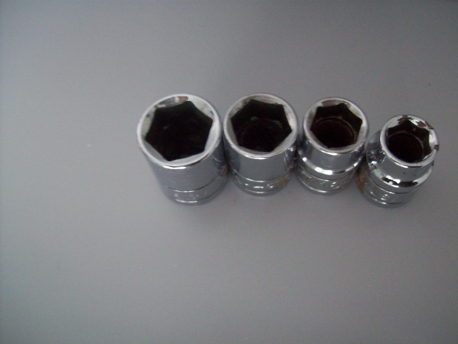 SK 4 Piece 3/8″ Dr. 9/16,1/2,7/16,3/8 6pt Standard Fractional Chrome Sockets