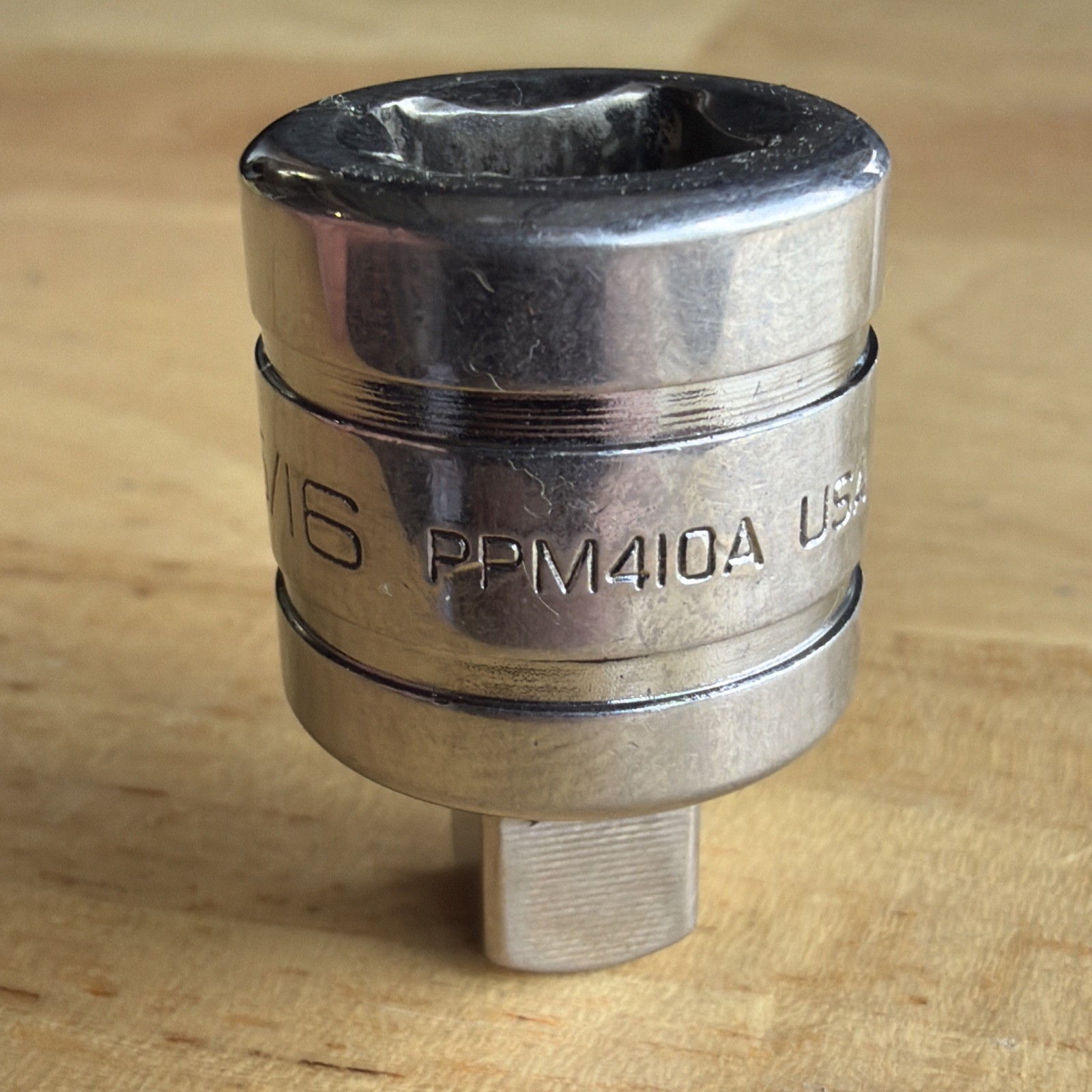 Snap On Tools 5/16″ External Pipe Plug Socket 3/8″ Drive PPM410A Made in USA
