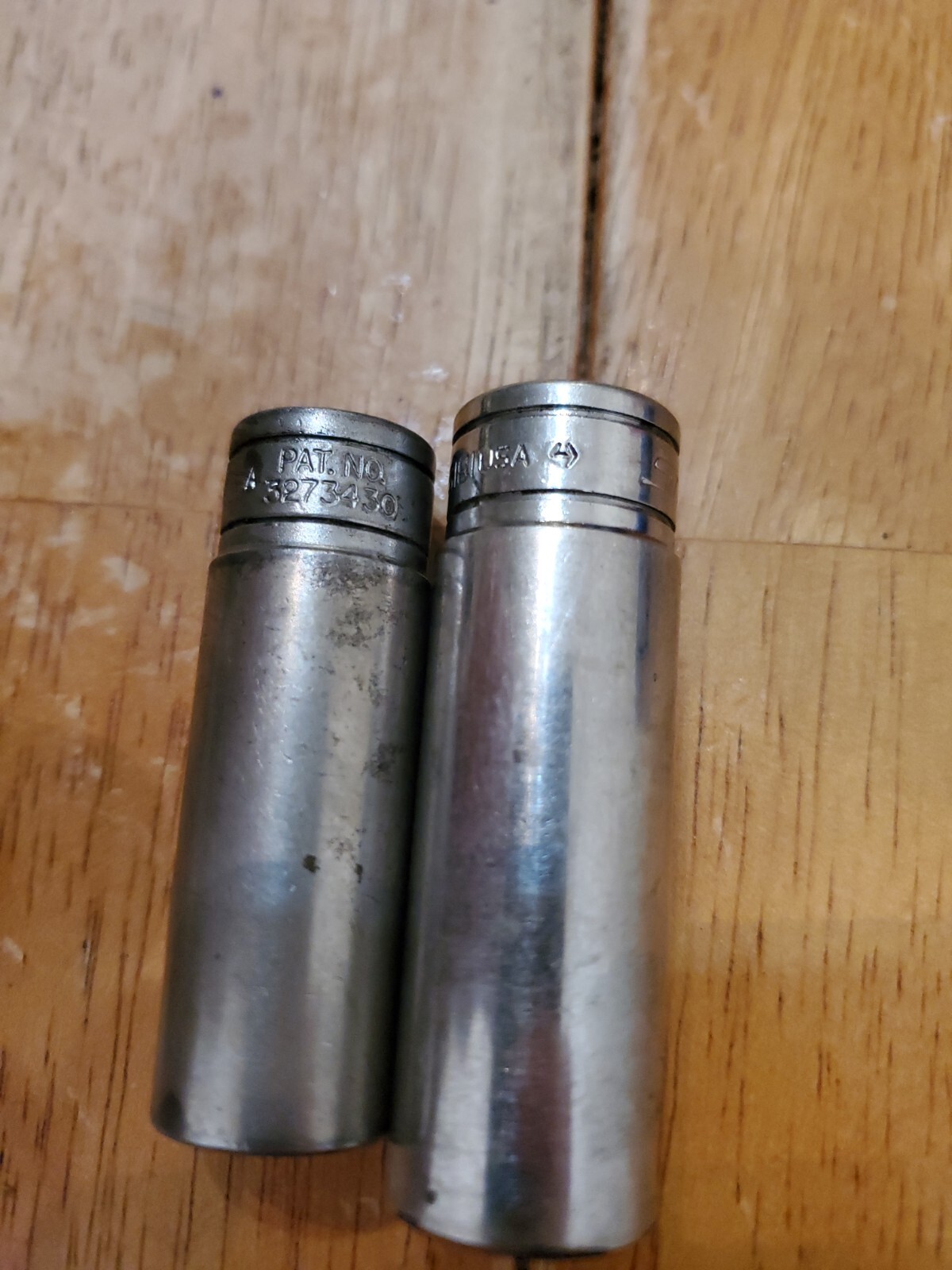 Snap On 3/8 Drive 1/2 9/16 6PT Deep Sockets Worn Lot Of 2