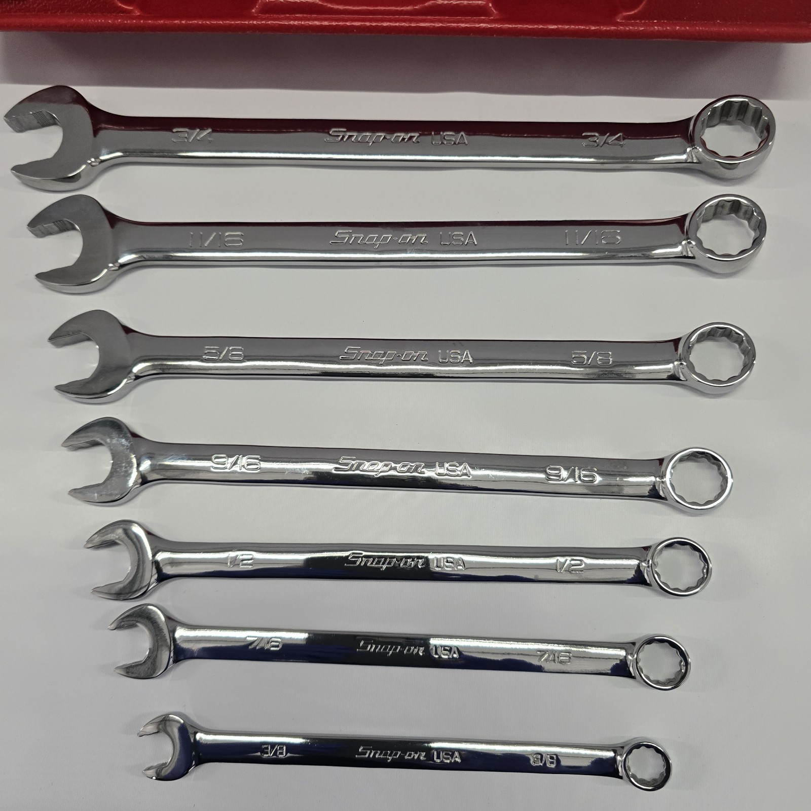 Snap-on OSH707B 6 Point Combination Wrench Set 7-Piece 3/8″-3/4″