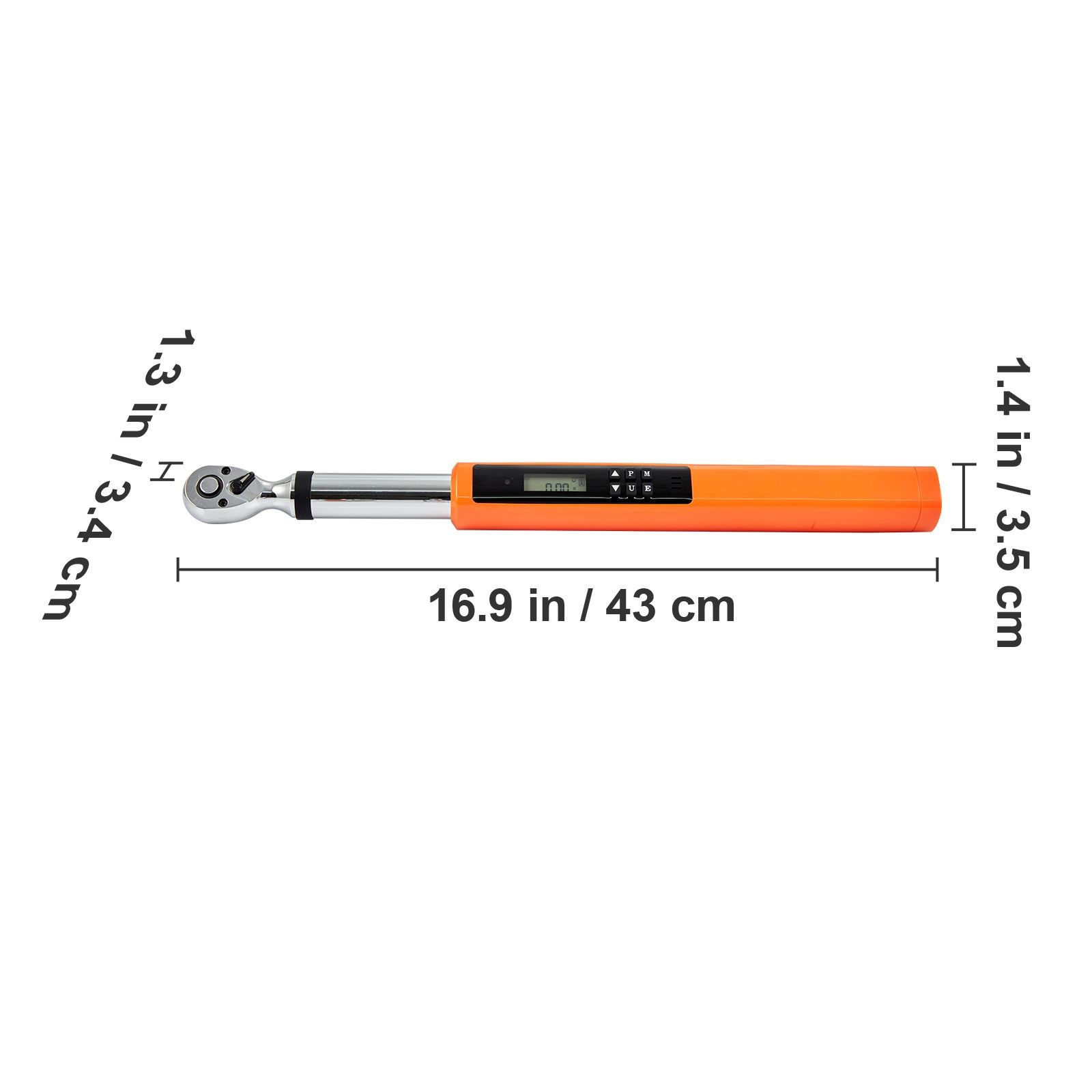 3/8 Drive Digital Torque Wrench 3.7-37ft.lb ±2% Accuracy