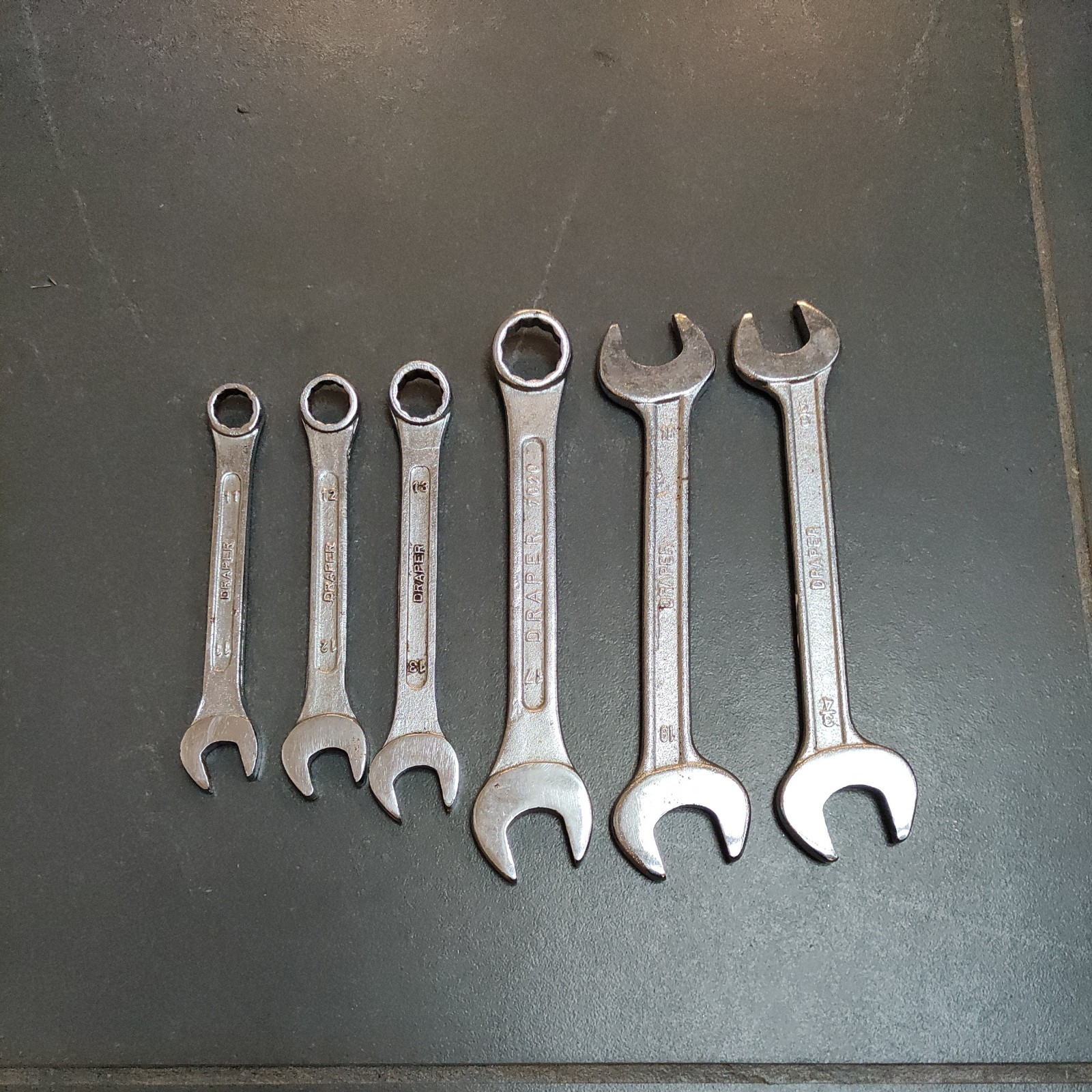 6x Elora Draper Spanners Imperial and metric bundle
